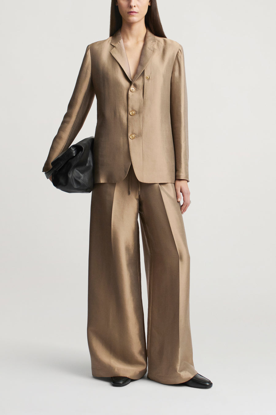 Wesley Drawstring Pant in Summer Silk Wool – KALLMEYER