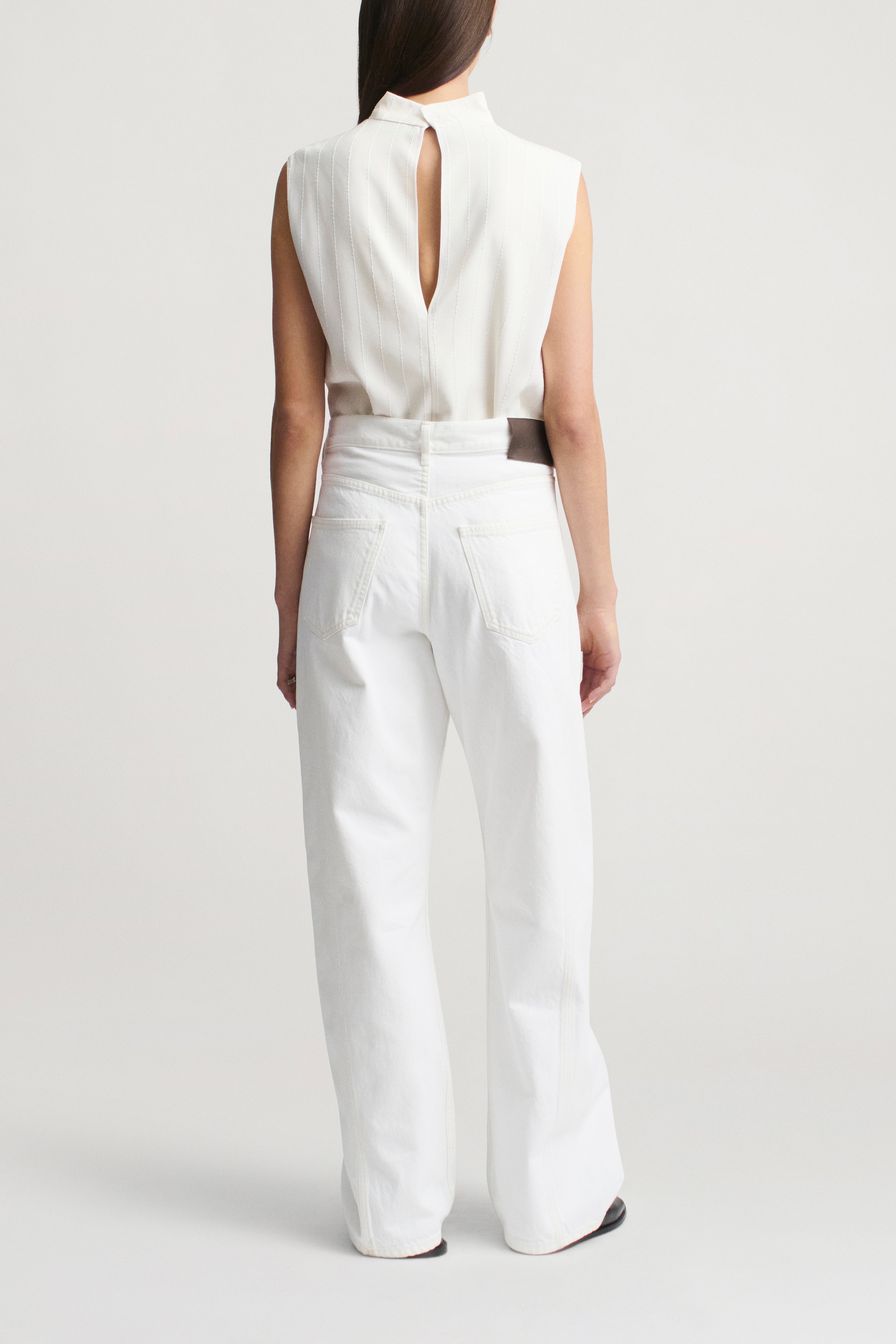 Penny Draped Top in Viscose Twill