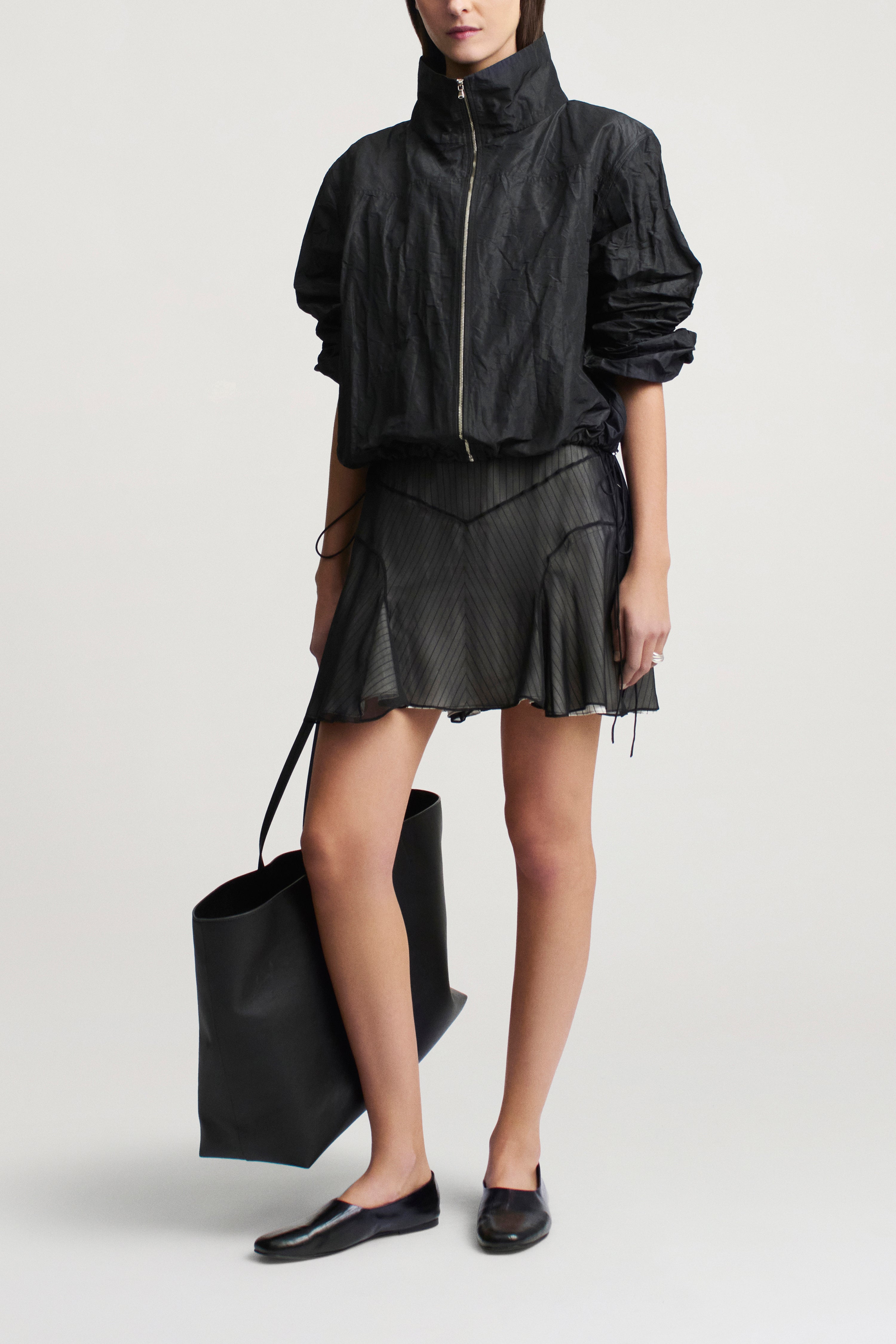Alyse Mini Skirt in Trapped Poplin