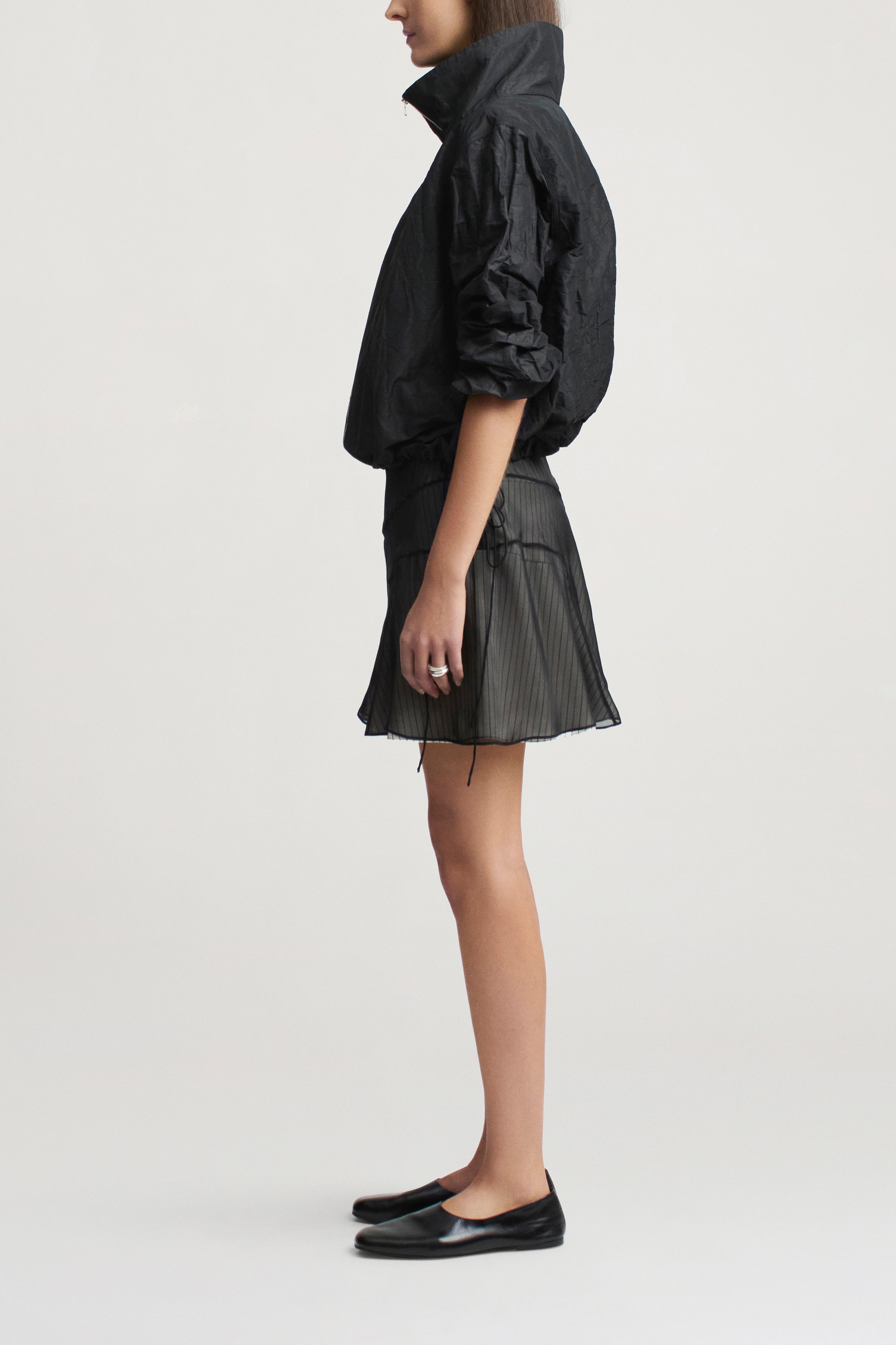 Alyse Mini Skirt in Trapped Poplin