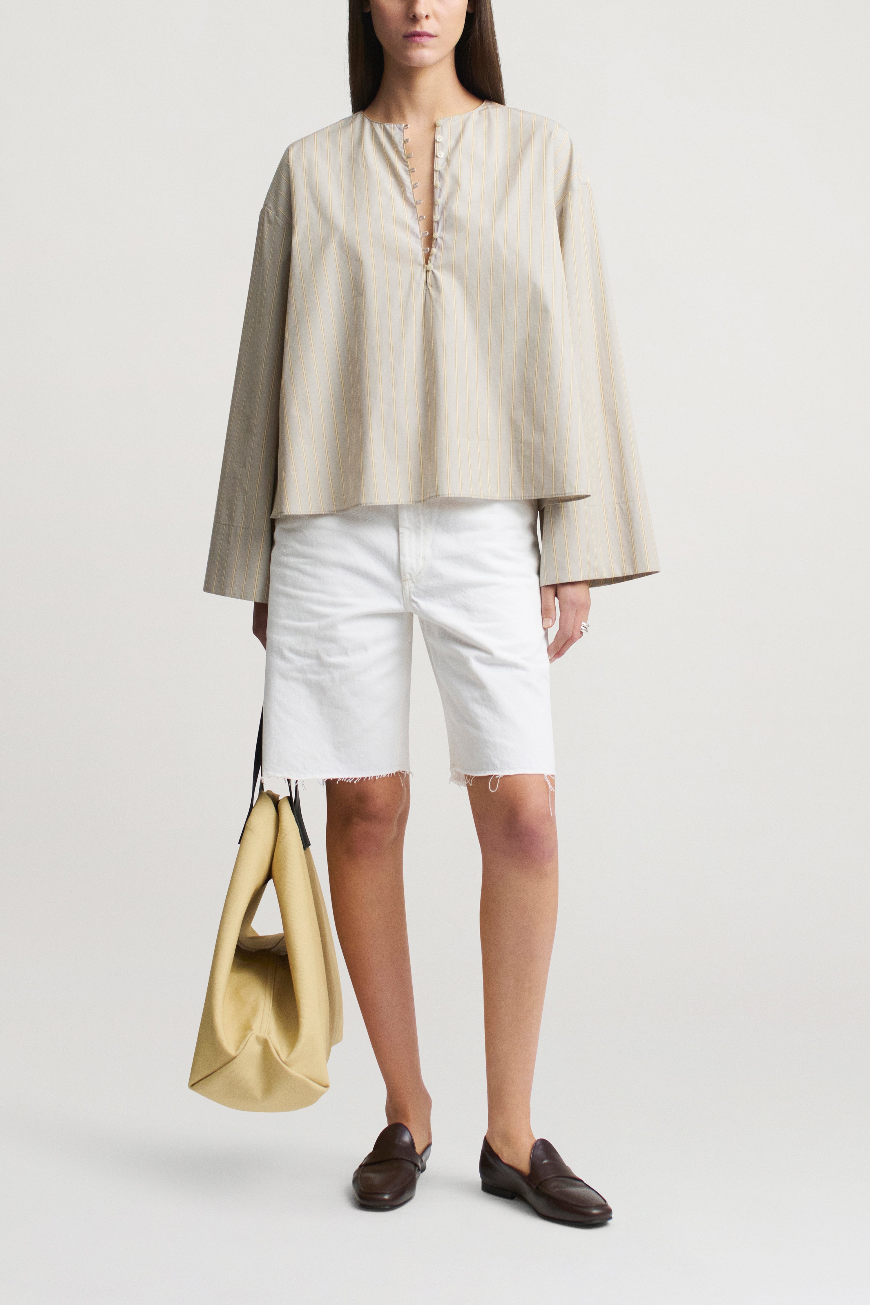Marguerite  Blouse in Vintage Cotton Poplin