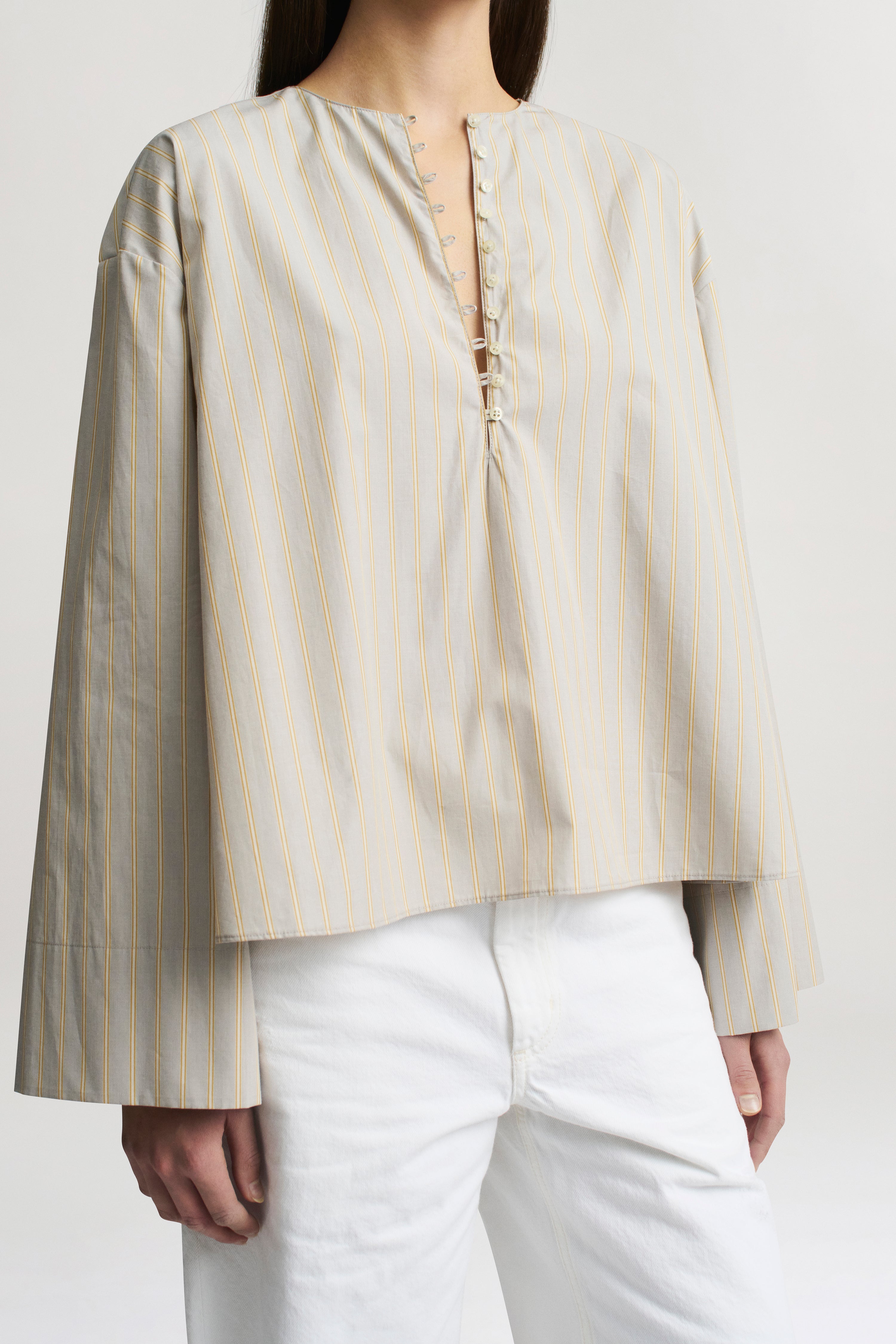 Marguerite  Blouse in Vintage Cotton Poplin