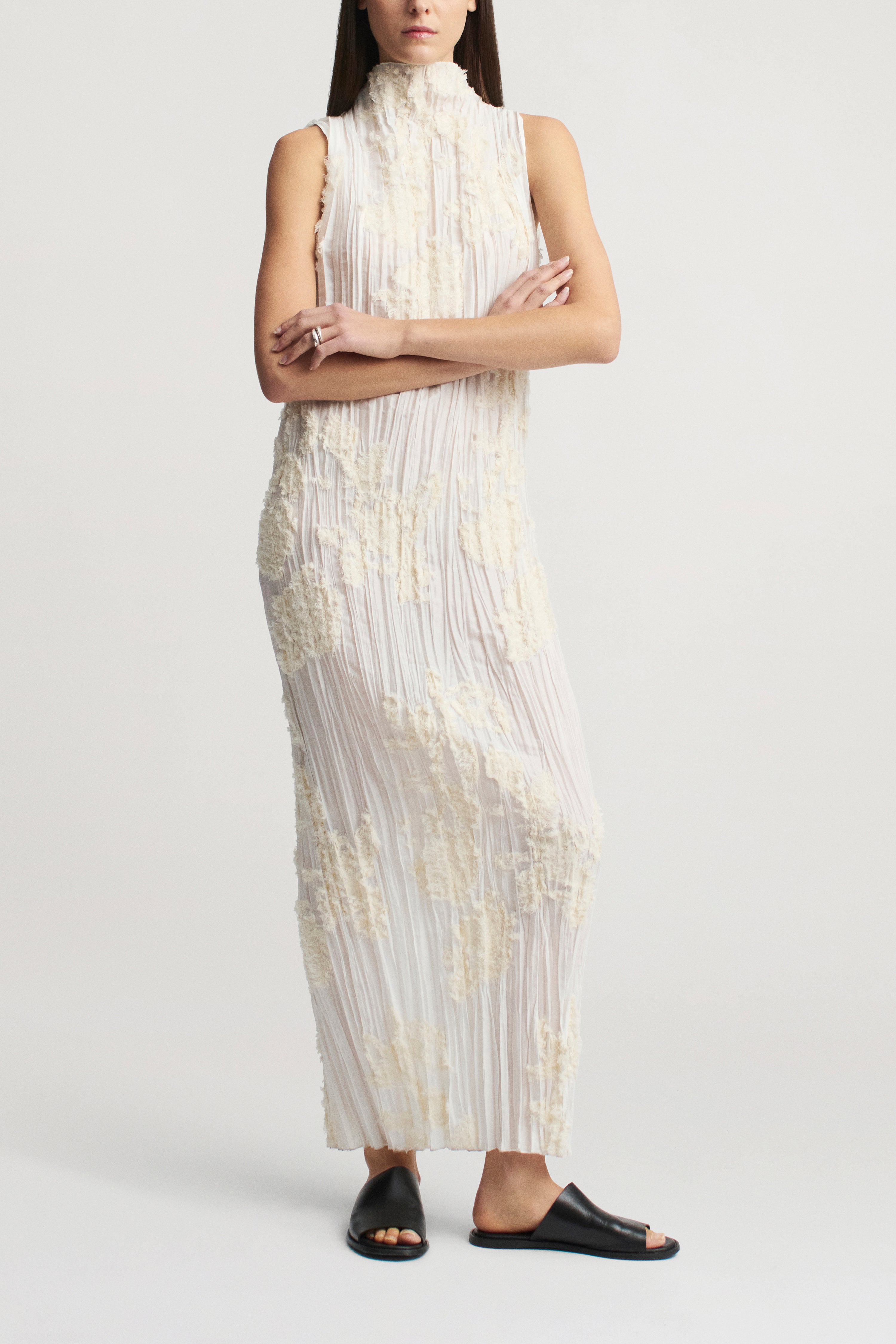 Nala Gown in Eyelash Plissé