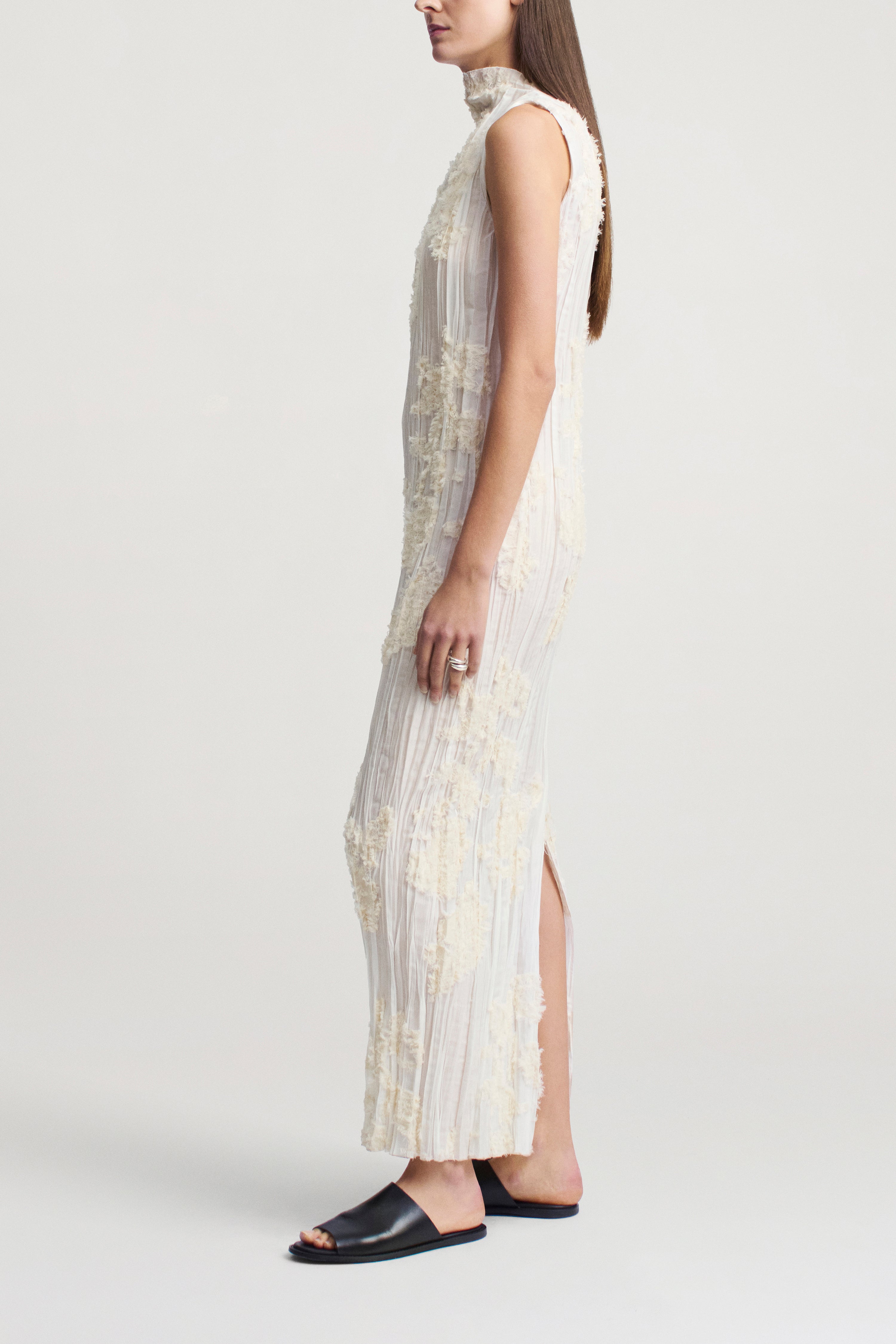 Nala Gown in Eyelash Plissé