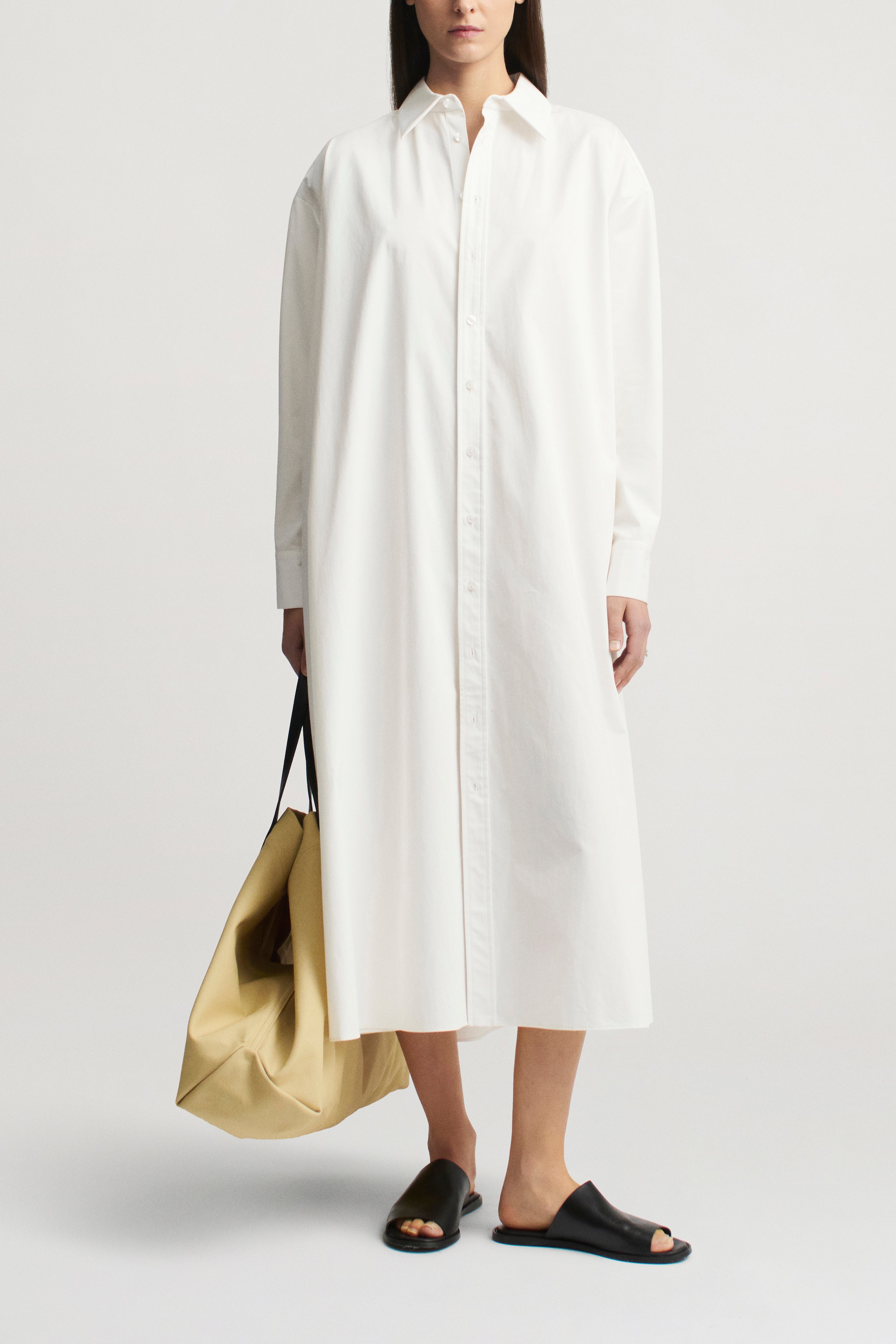 Bayla Shirtdress in Starched Poplin