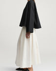 Isolde Full Skirt in Starched Poplin