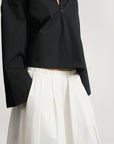 Isolde Full Skirt in Starched Poplin