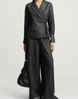 Jennie Evening Blouse in Trapped Poplin