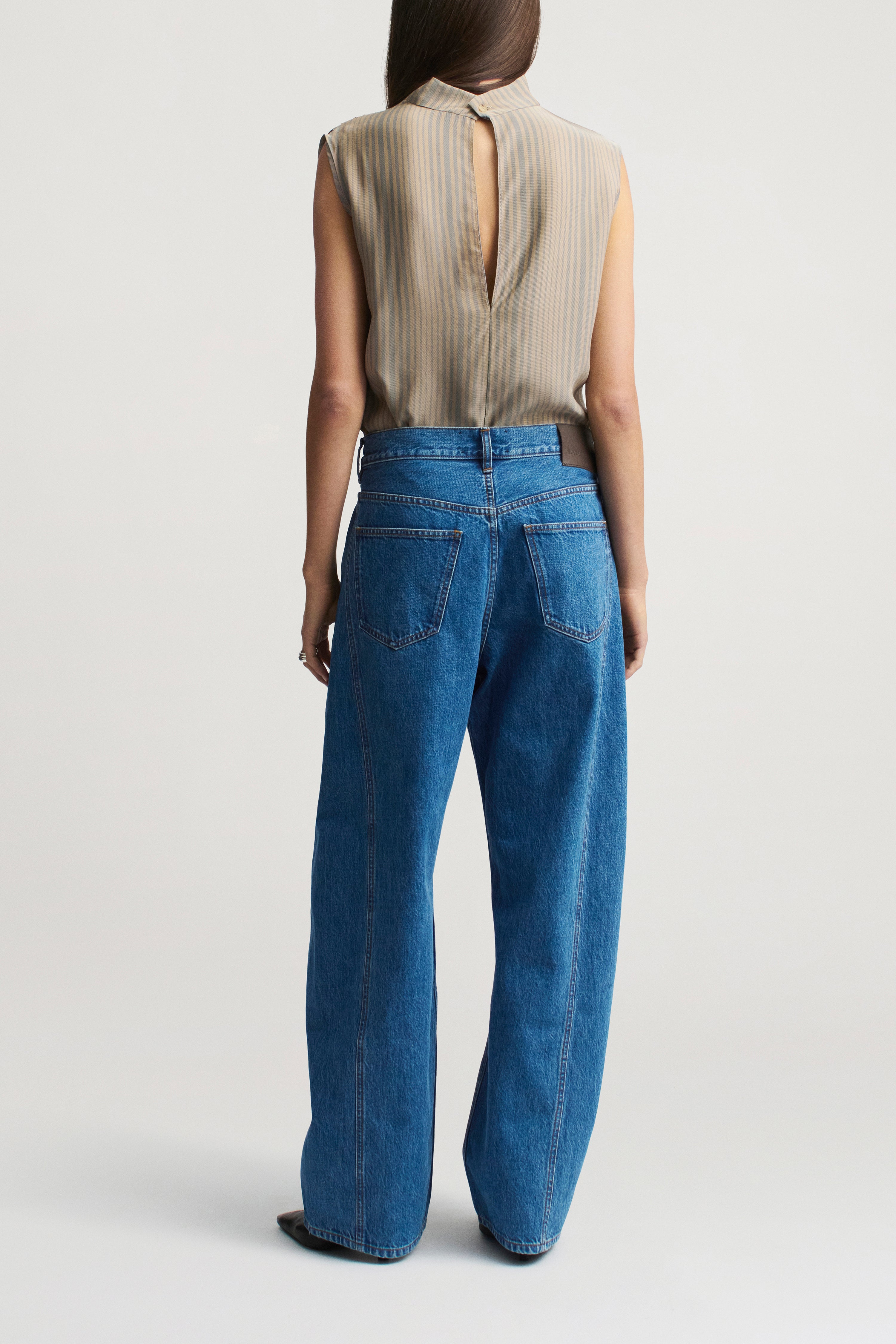 Callum Barrel Jean in Cotton Denim