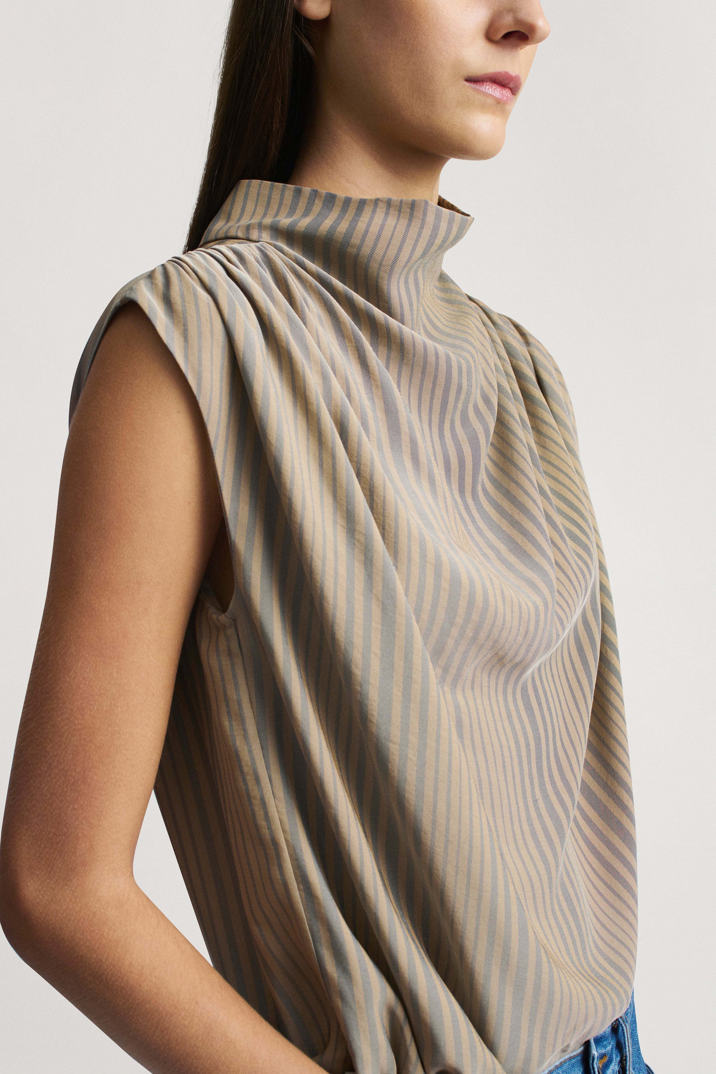 Penny Draped Top in Fluid Viscose