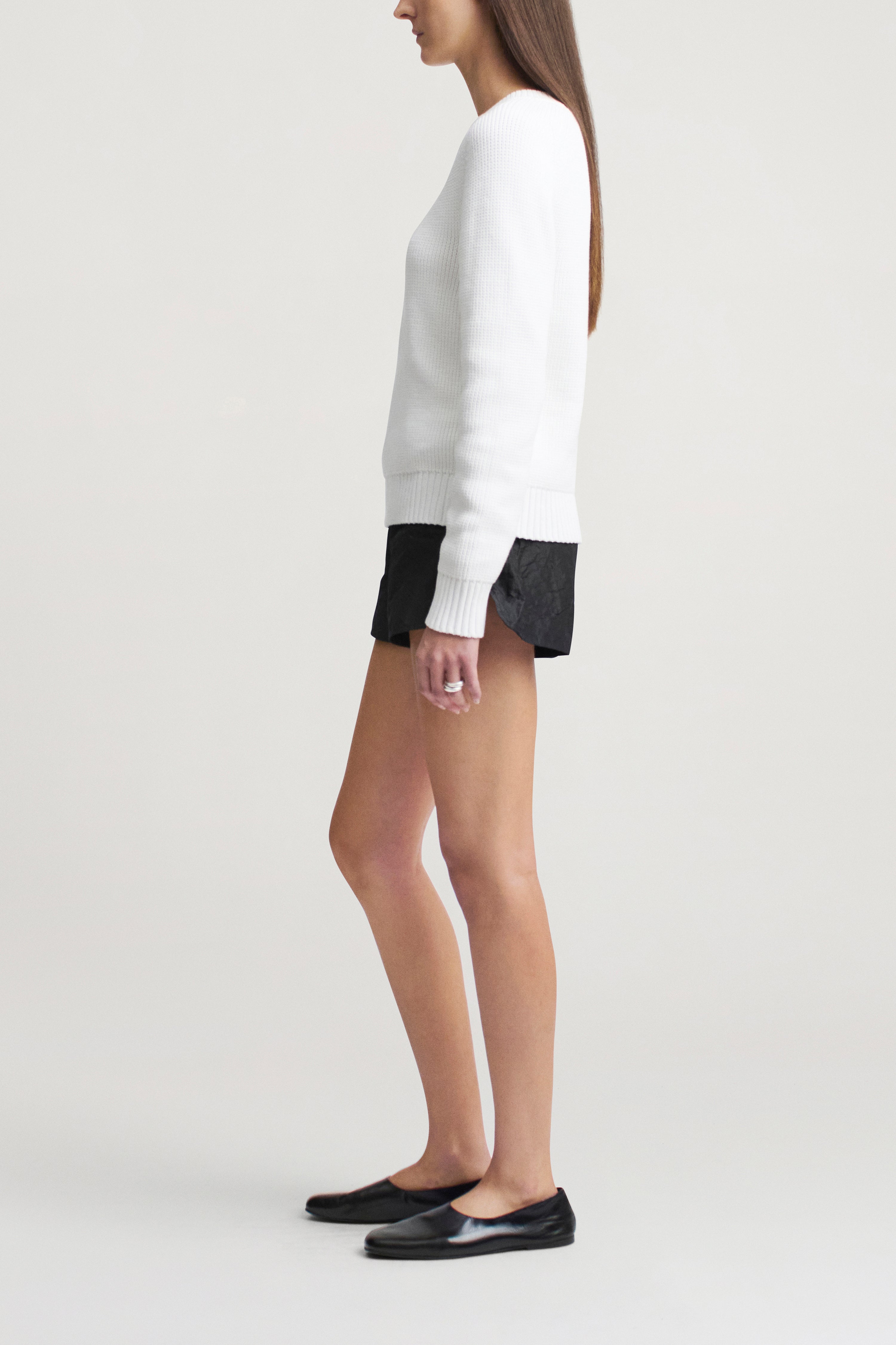 Nina Crewneck in Cotton Knit