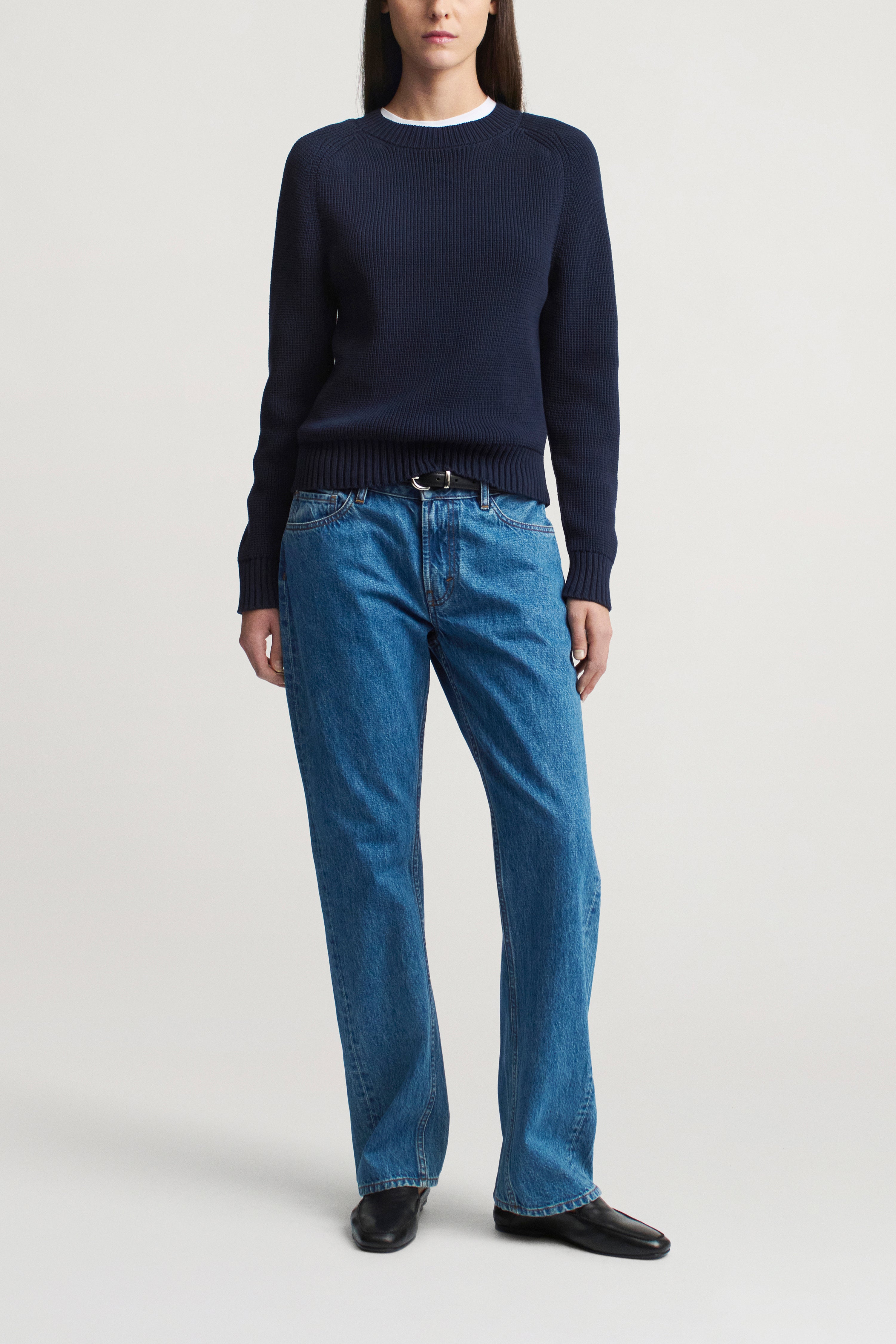 Adina Low-Rise Jean in Cotton Denim