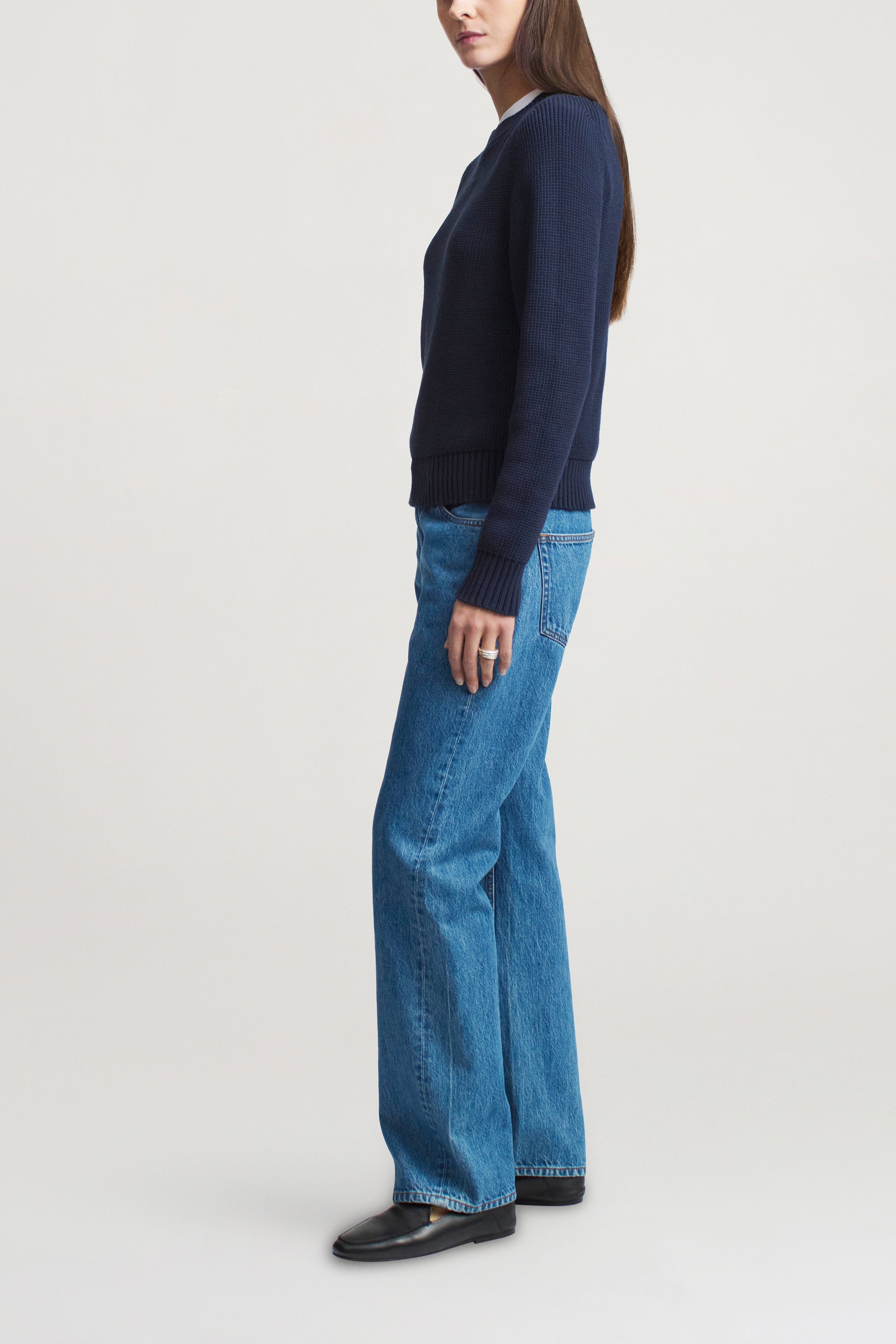 Nina Crewneck in Cotton Knit