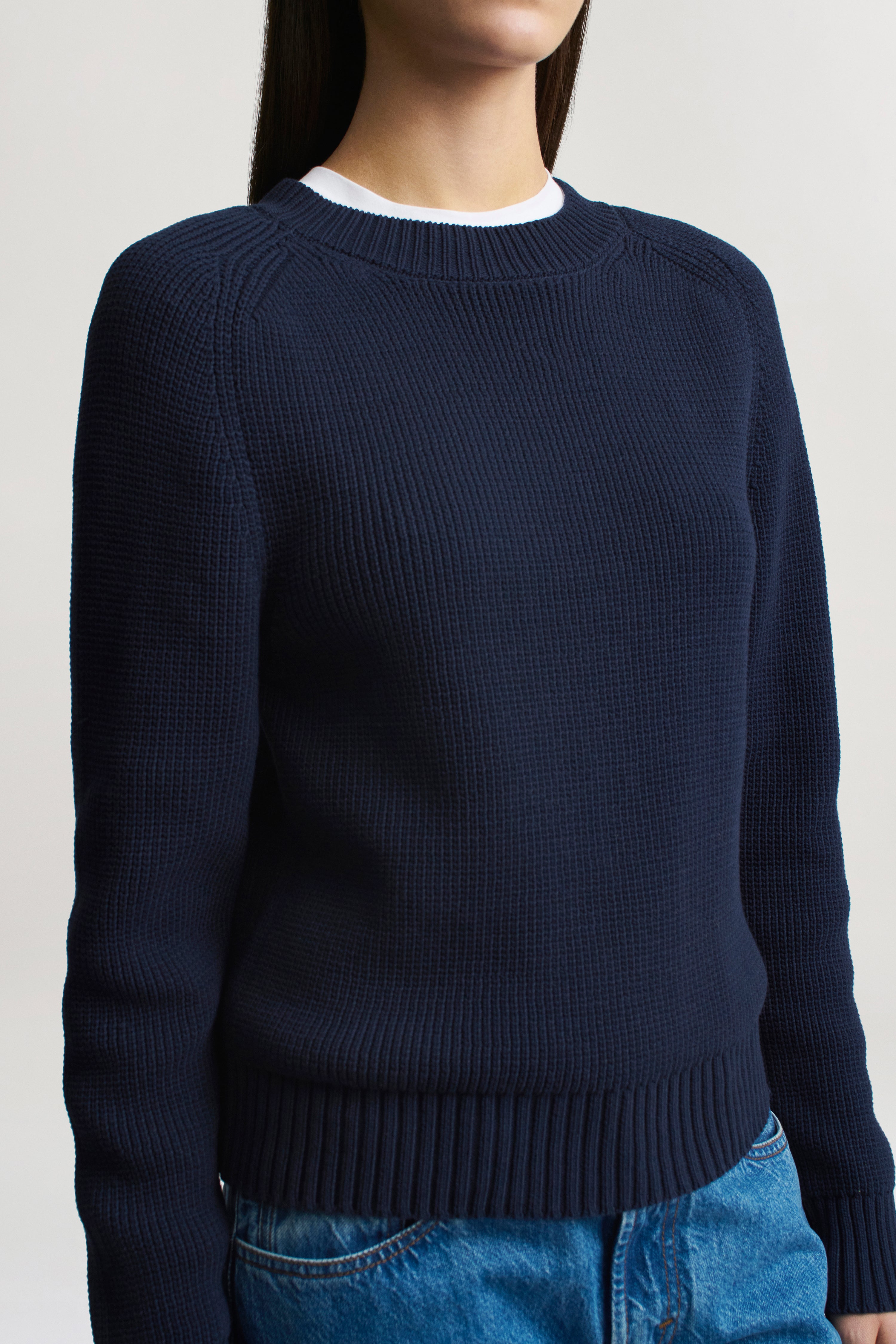 Nina Crewneck in Cotton Knit