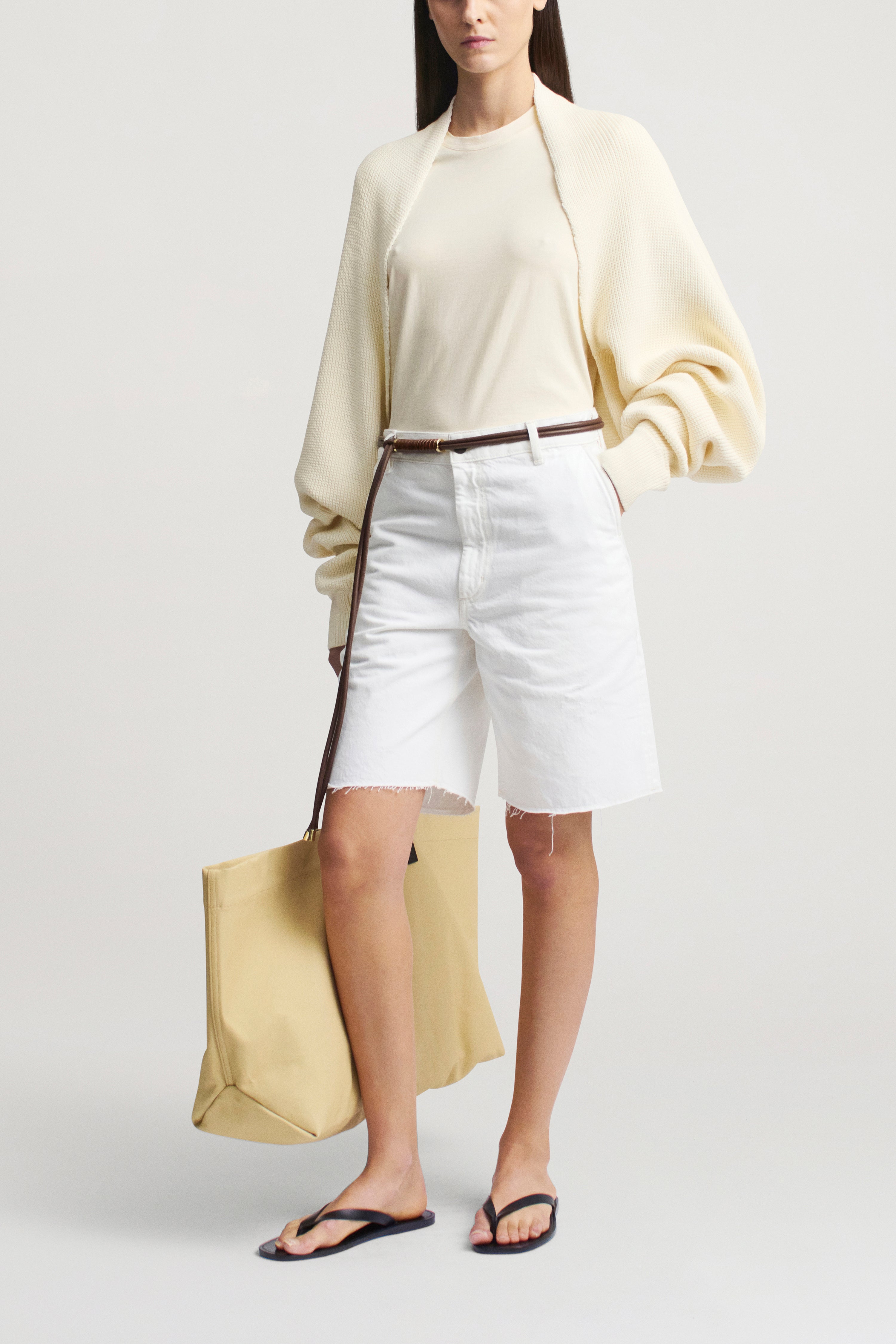 Yara Shrug in Cotton Knit