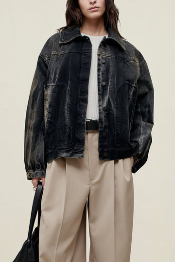 Elliot Chore Coat in Cotton Denim
