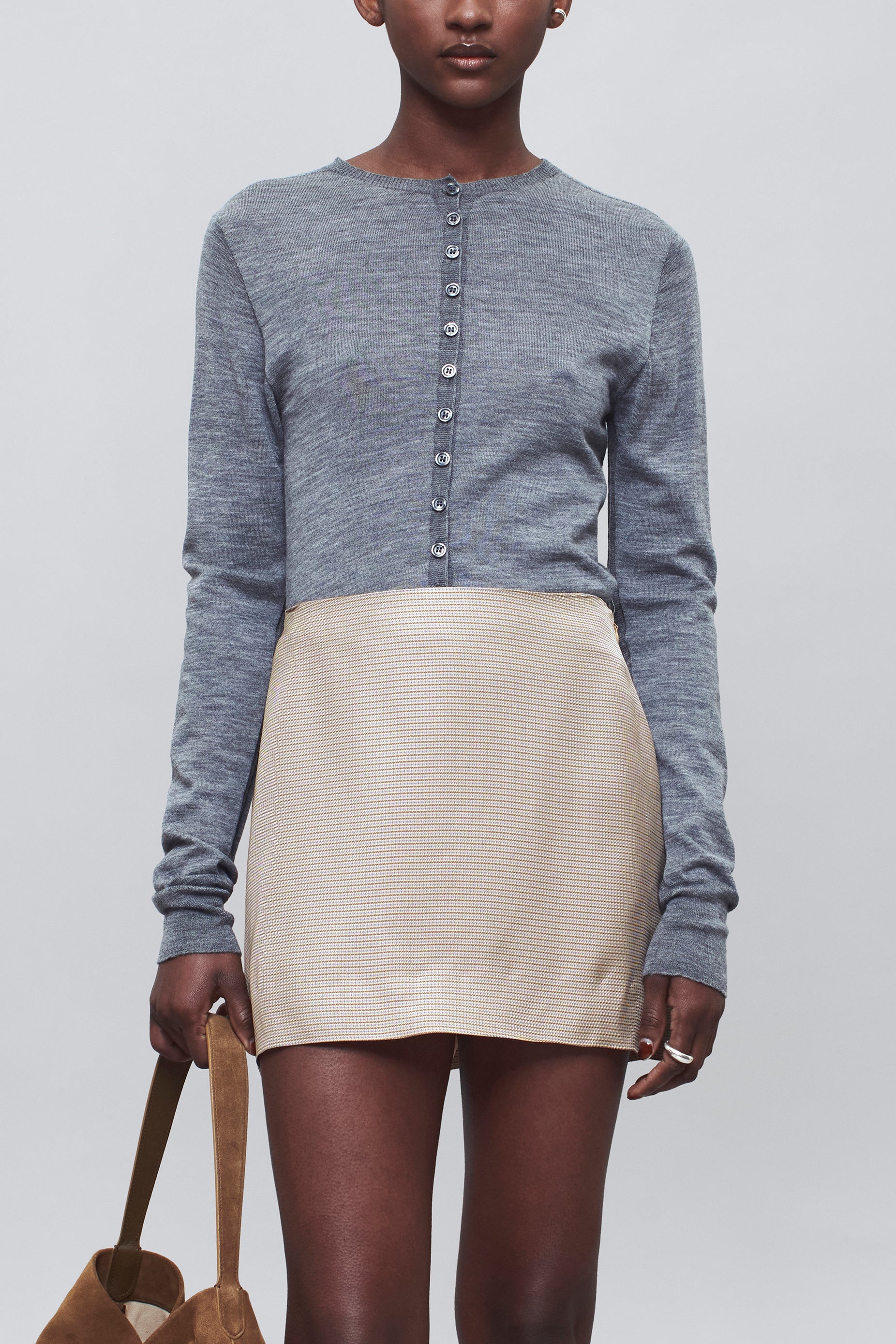 Crosby Seamless Cardigan in Superfine Merino