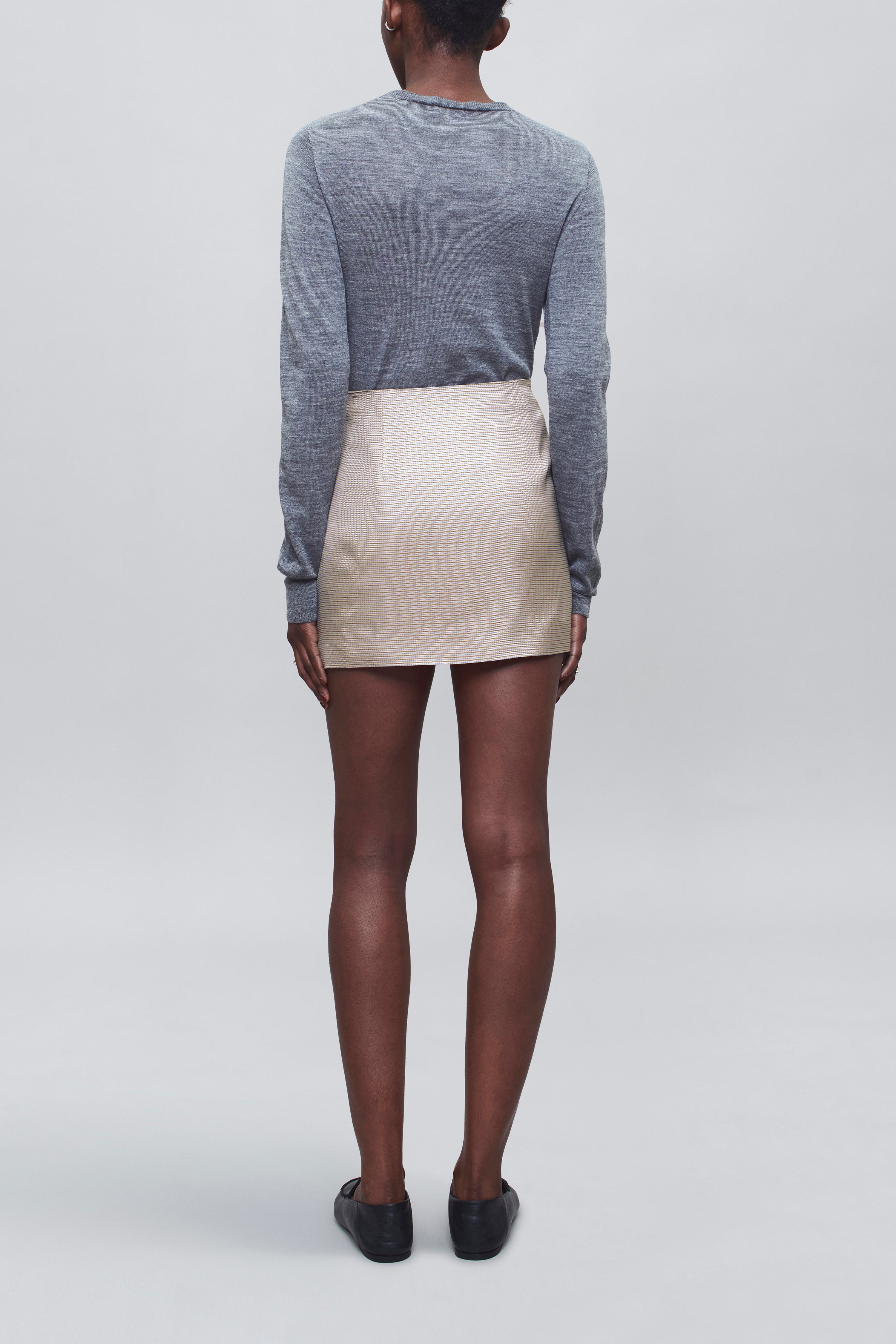 Shiloh Mini Skirt in Micro Plaid