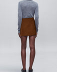 Shiloh Mini Skirt in Suede