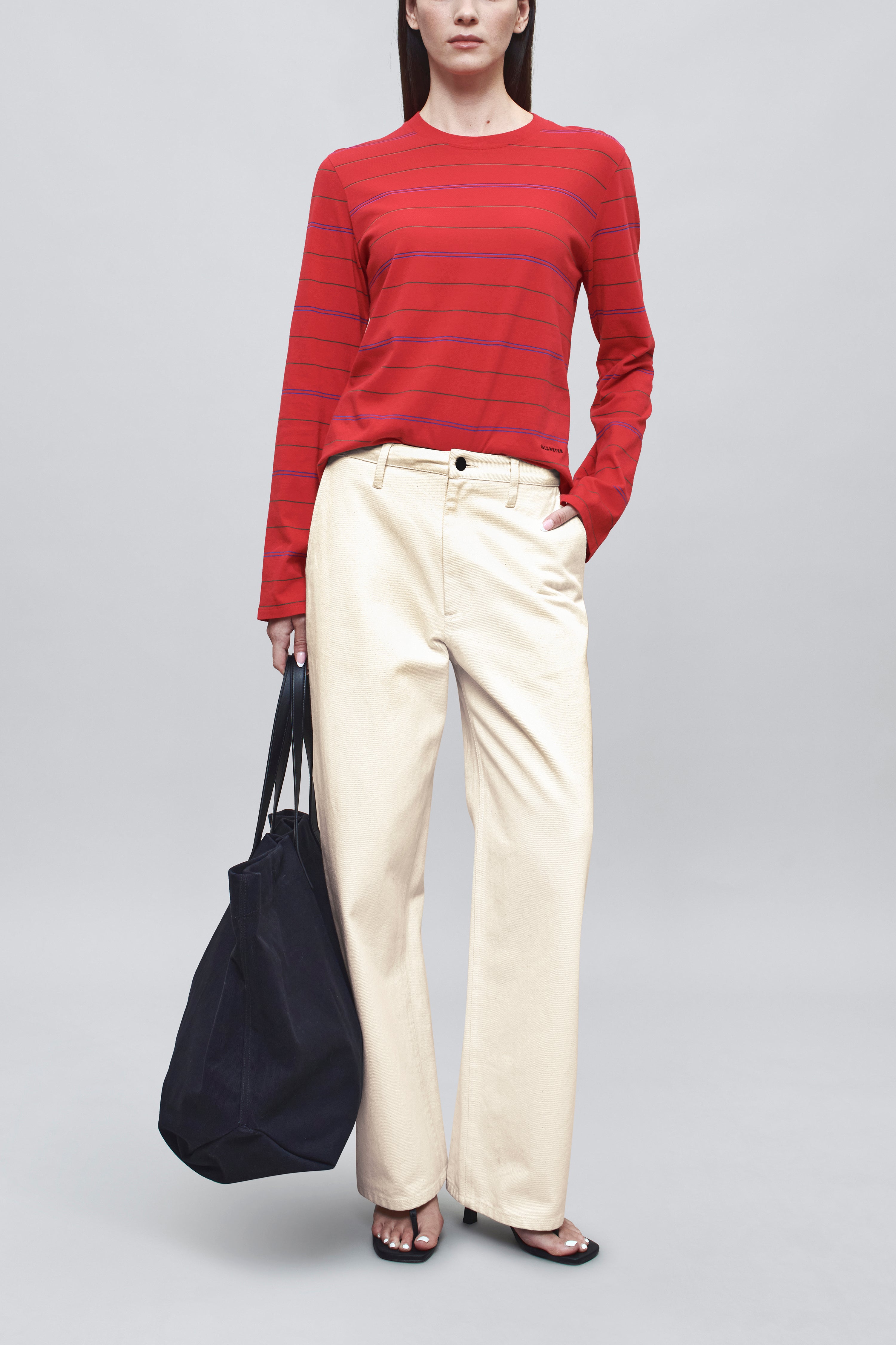 Column Leg Jeans in Cotton Denim