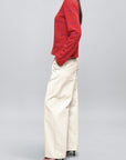 Column Leg Jeans in Cotton Denim