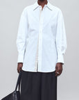Dani Button Down in Cotton Poplin