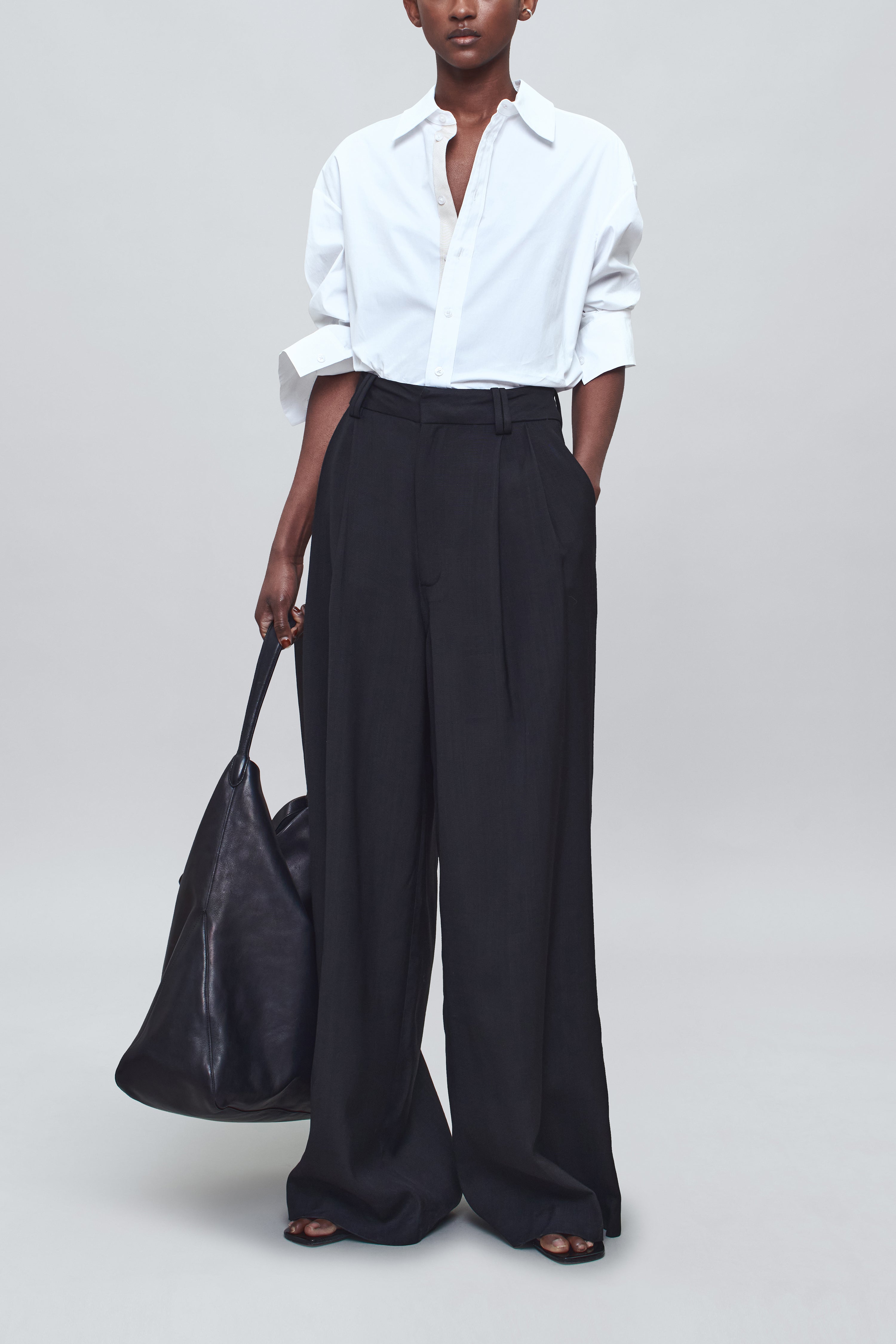 Dani Button Down in Cotton Poplin