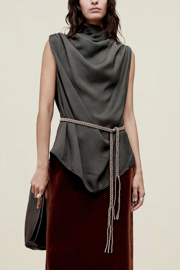 Penny Draped Top in Fluid Viscose
