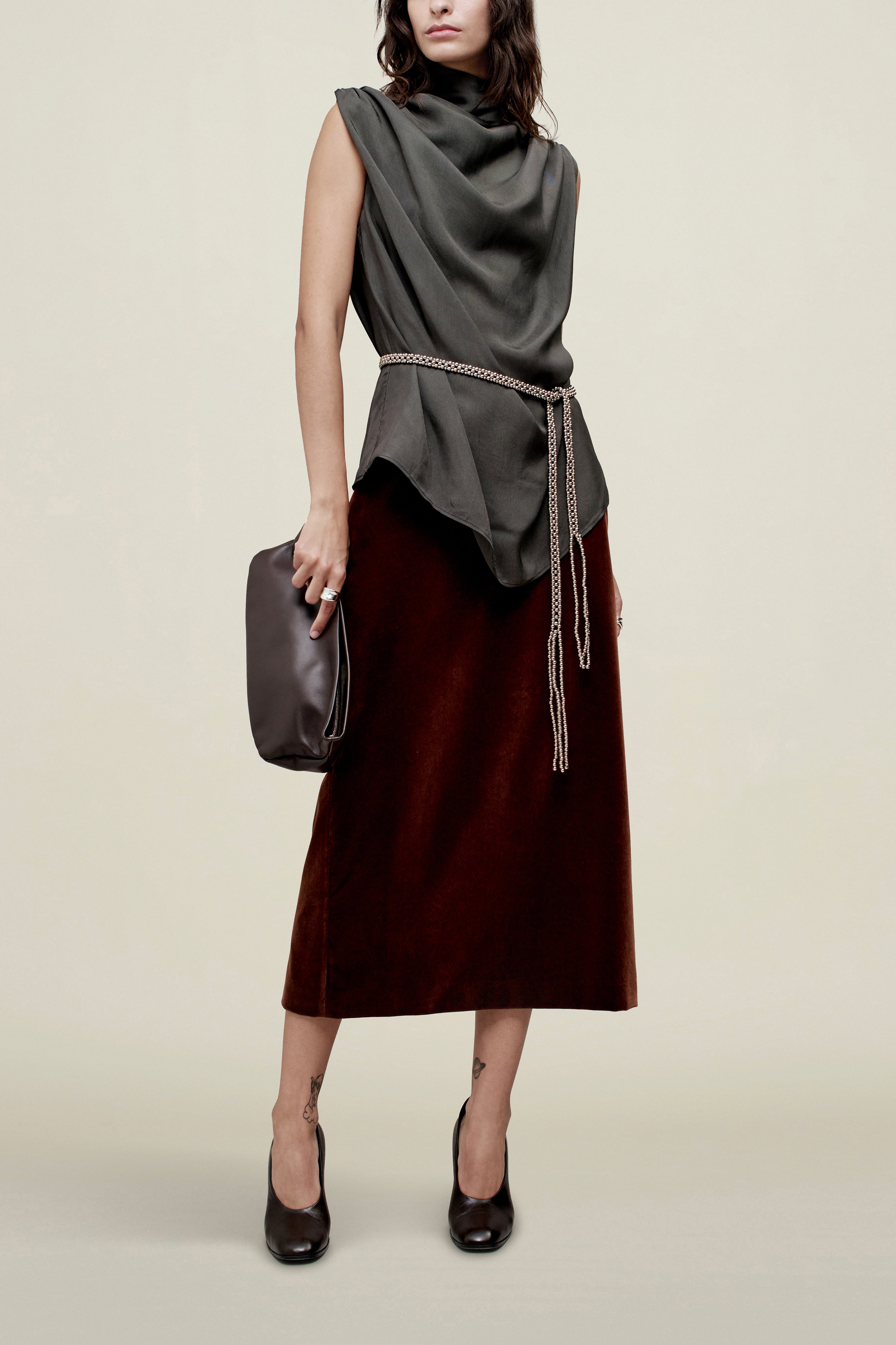 Penny Draped Top in Fluid Viscose