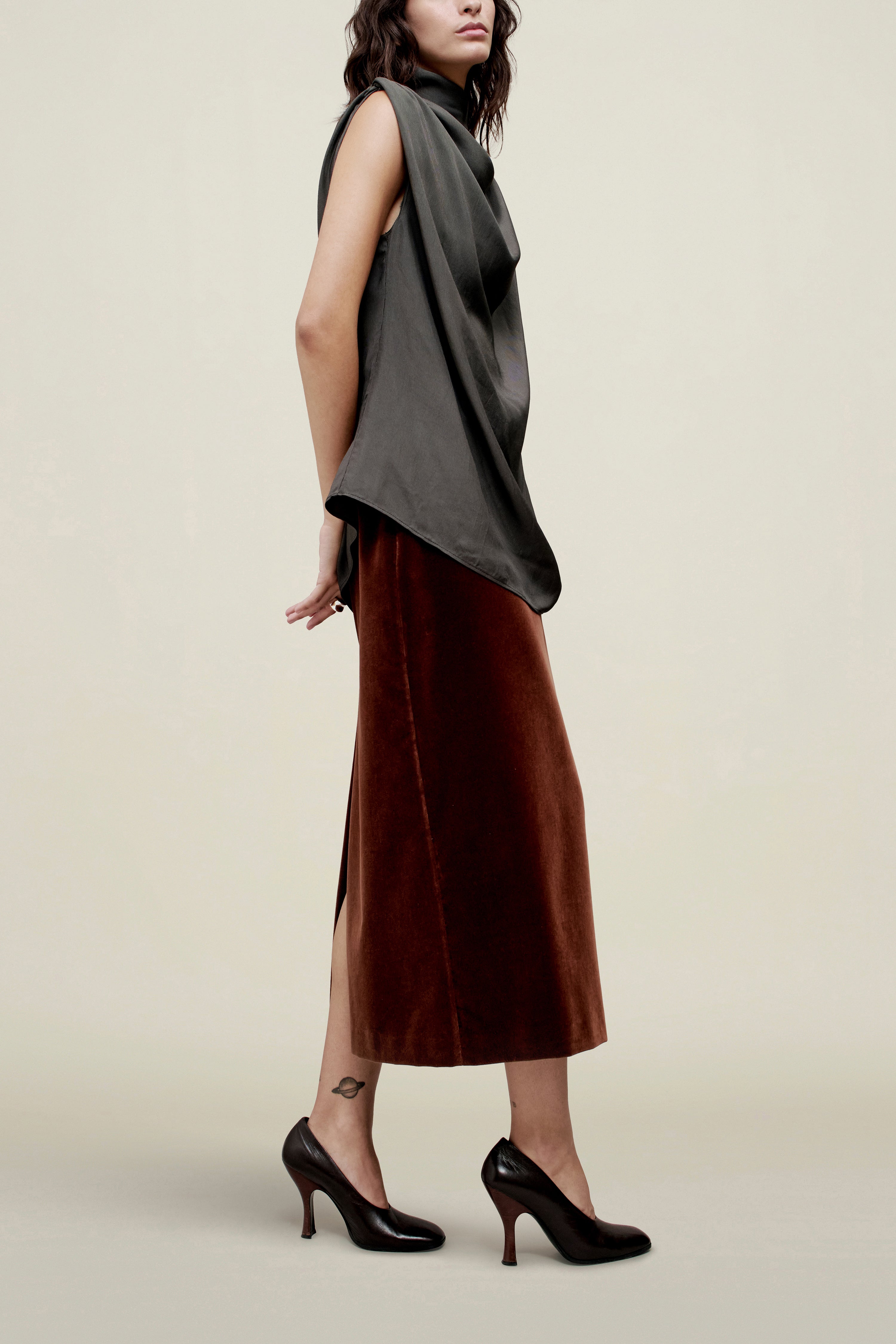 Penny Draped Top in Fluid Viscose