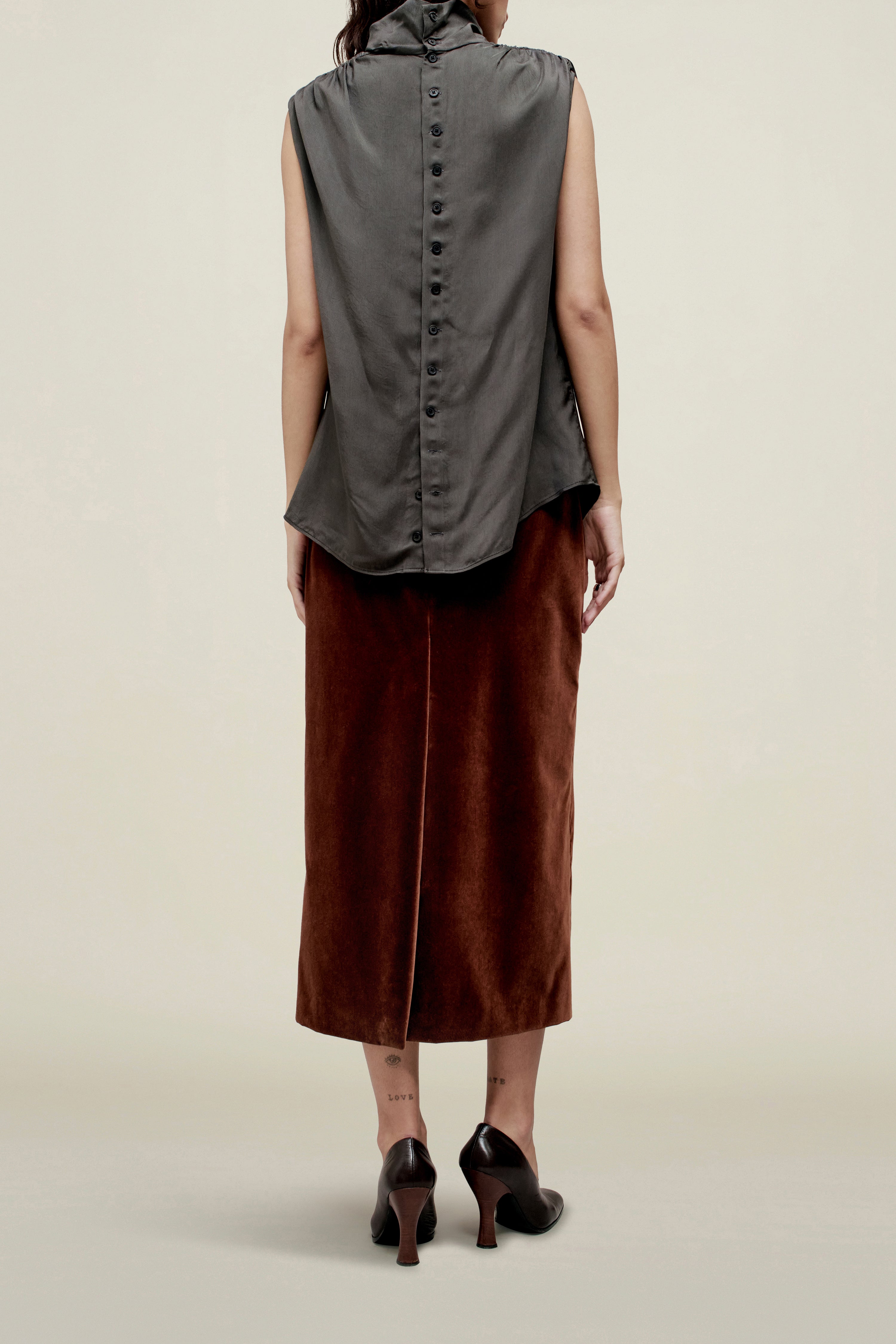 Penny Draped Top in Fluid Viscose