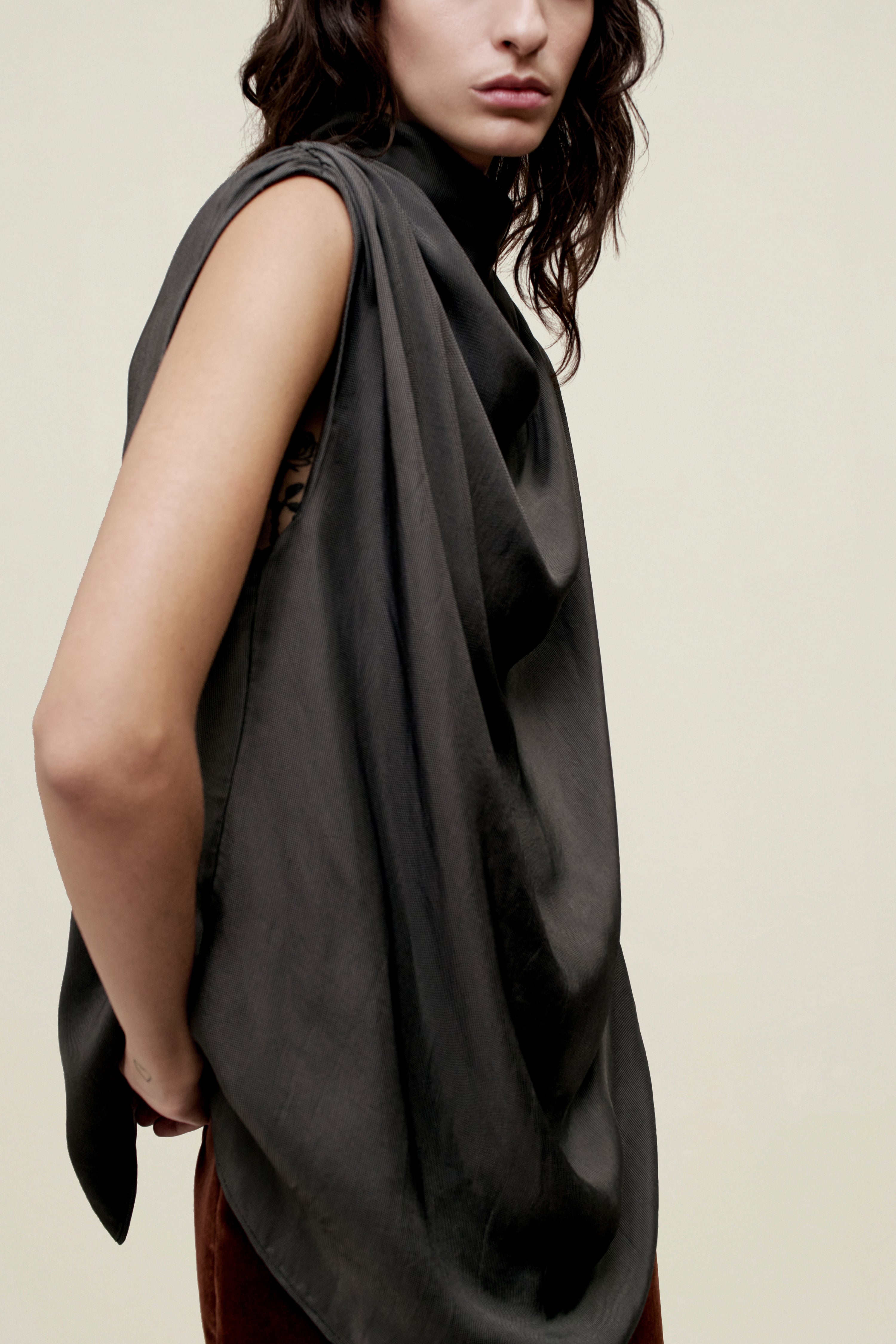 Penny Draped Top in Fluid Viscose
