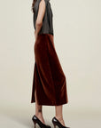 Emilee Pencil Skirt in Velvet