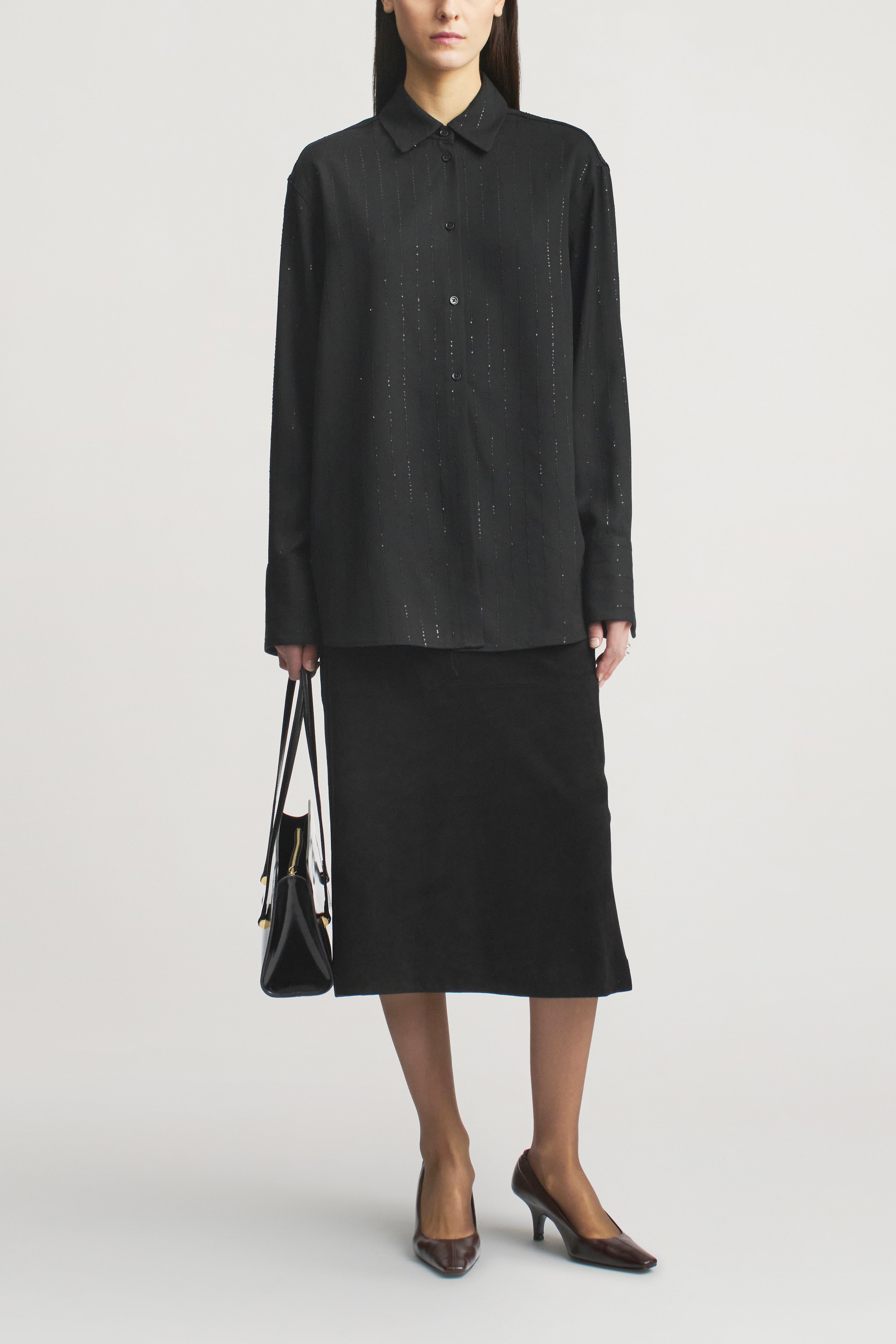 Mollie Button Down in Viscose Twill