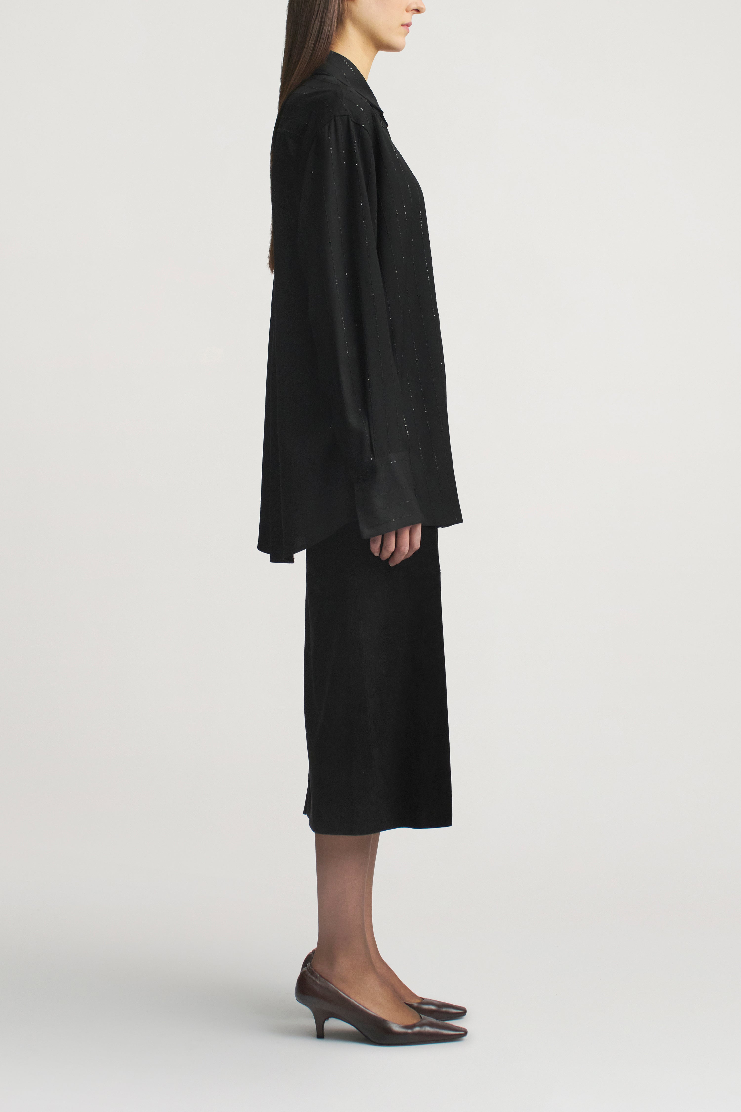 Mollie Button Down in Viscose Twill
