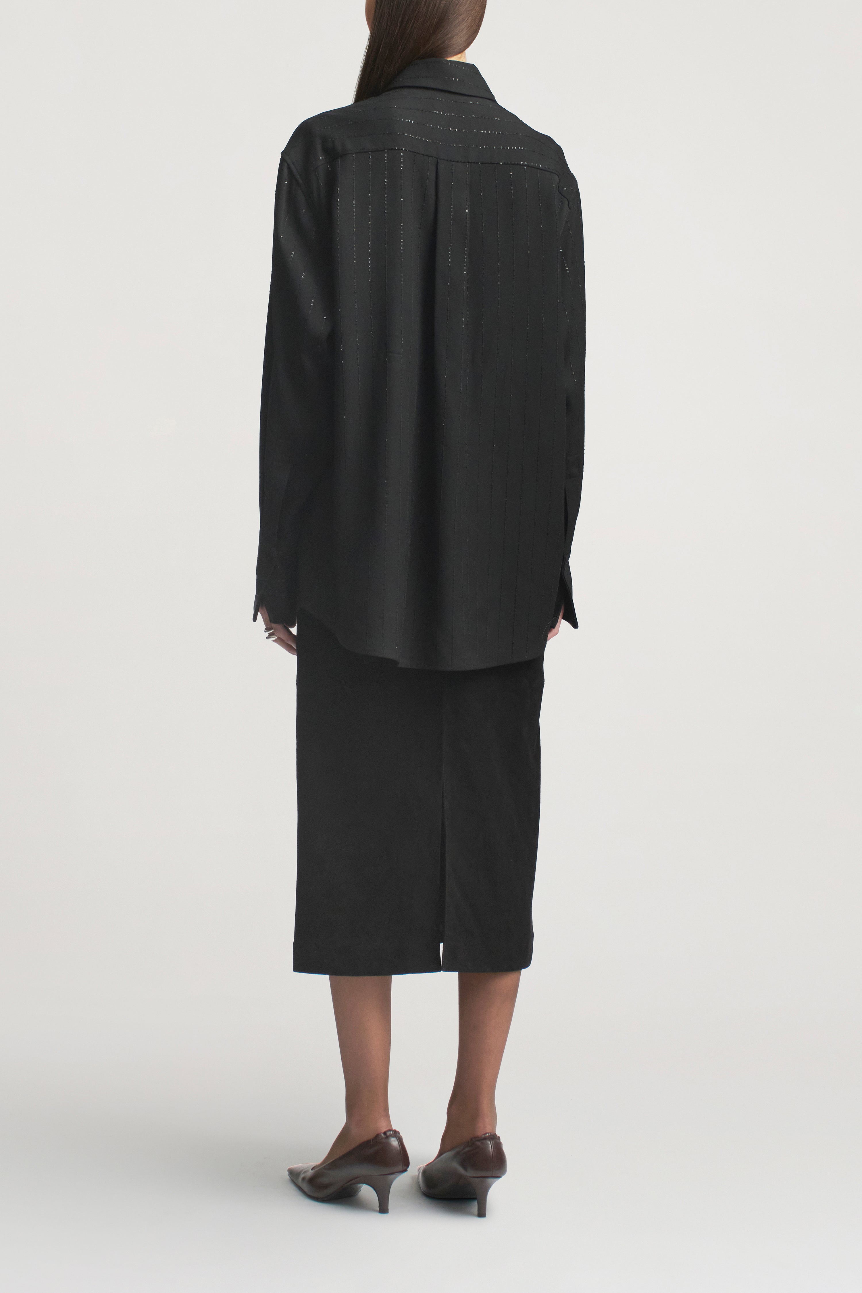 Mollie Button Down in Viscose Twill