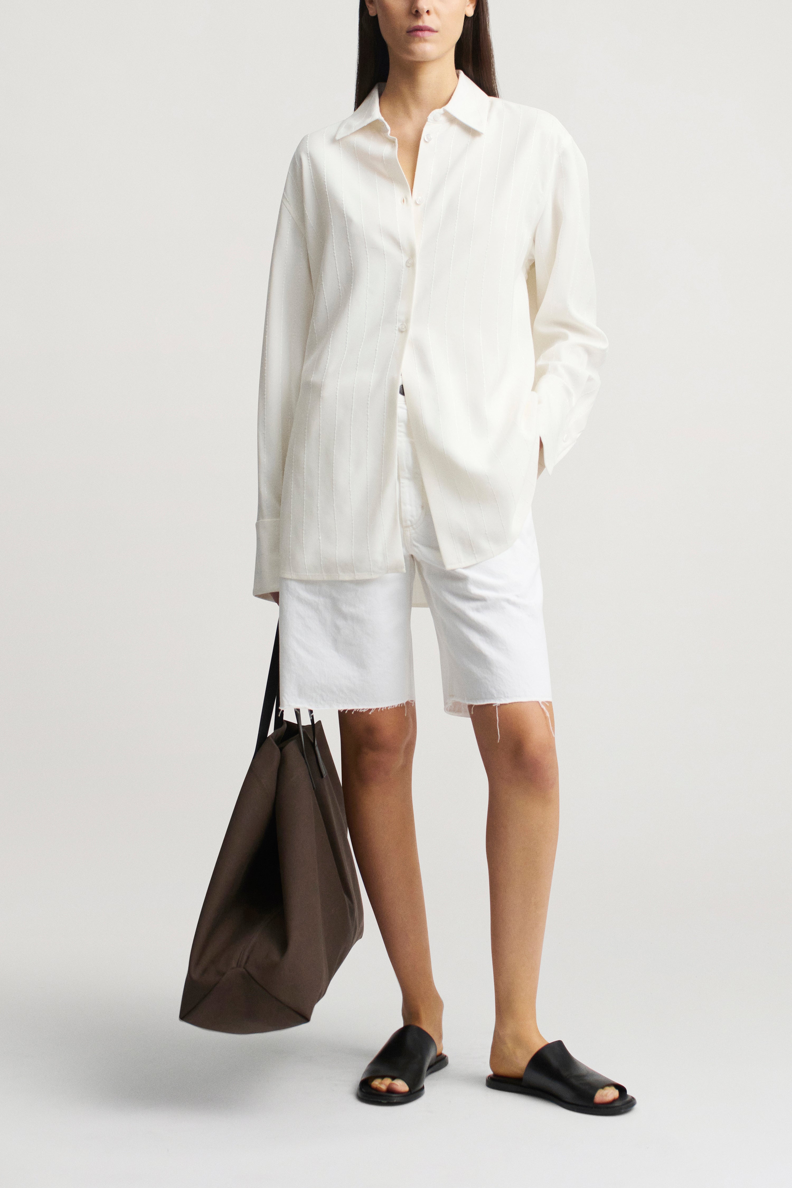Mollie Button Down in Viscose Twill