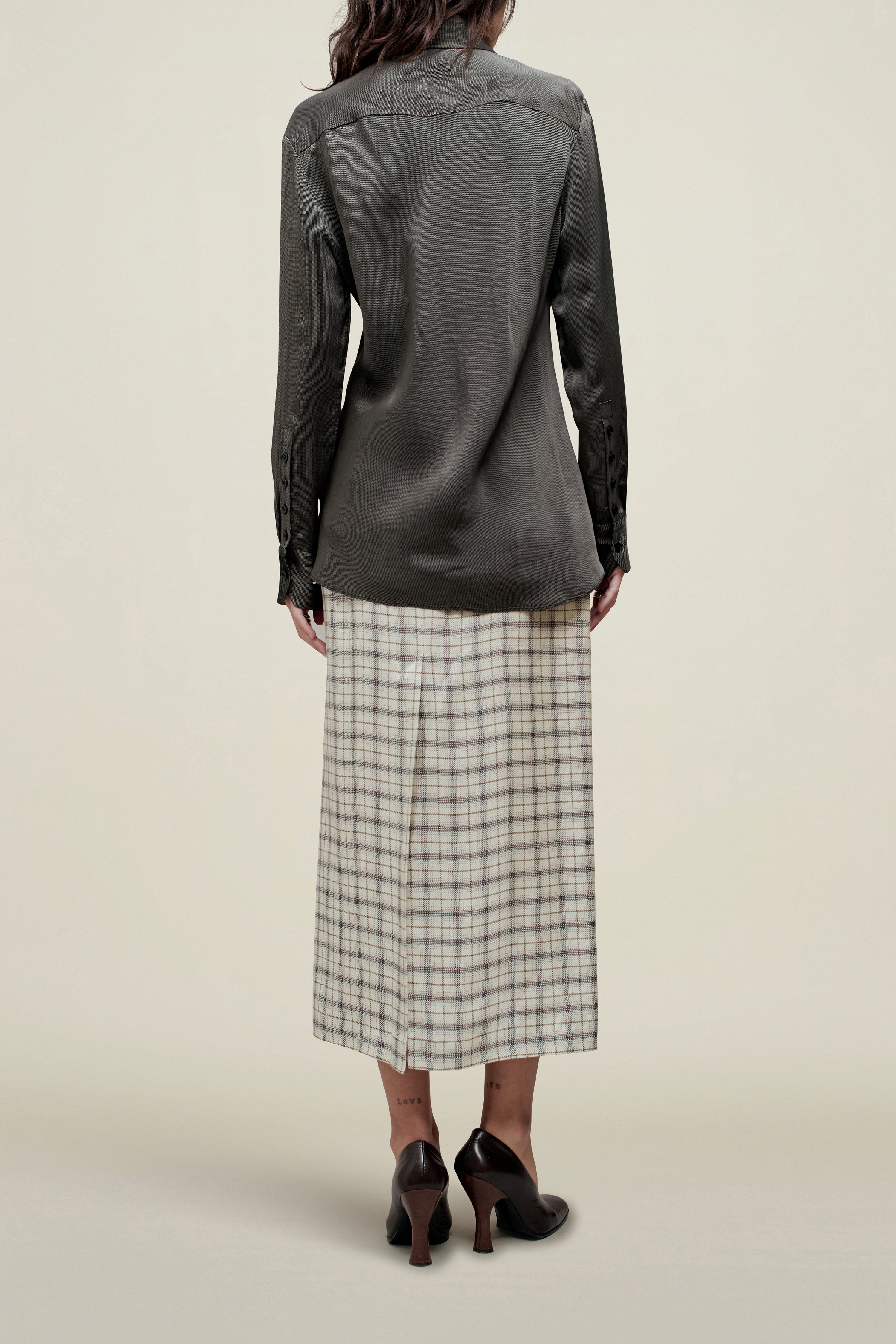 Joan Bias Button Down in Fluid Viscose