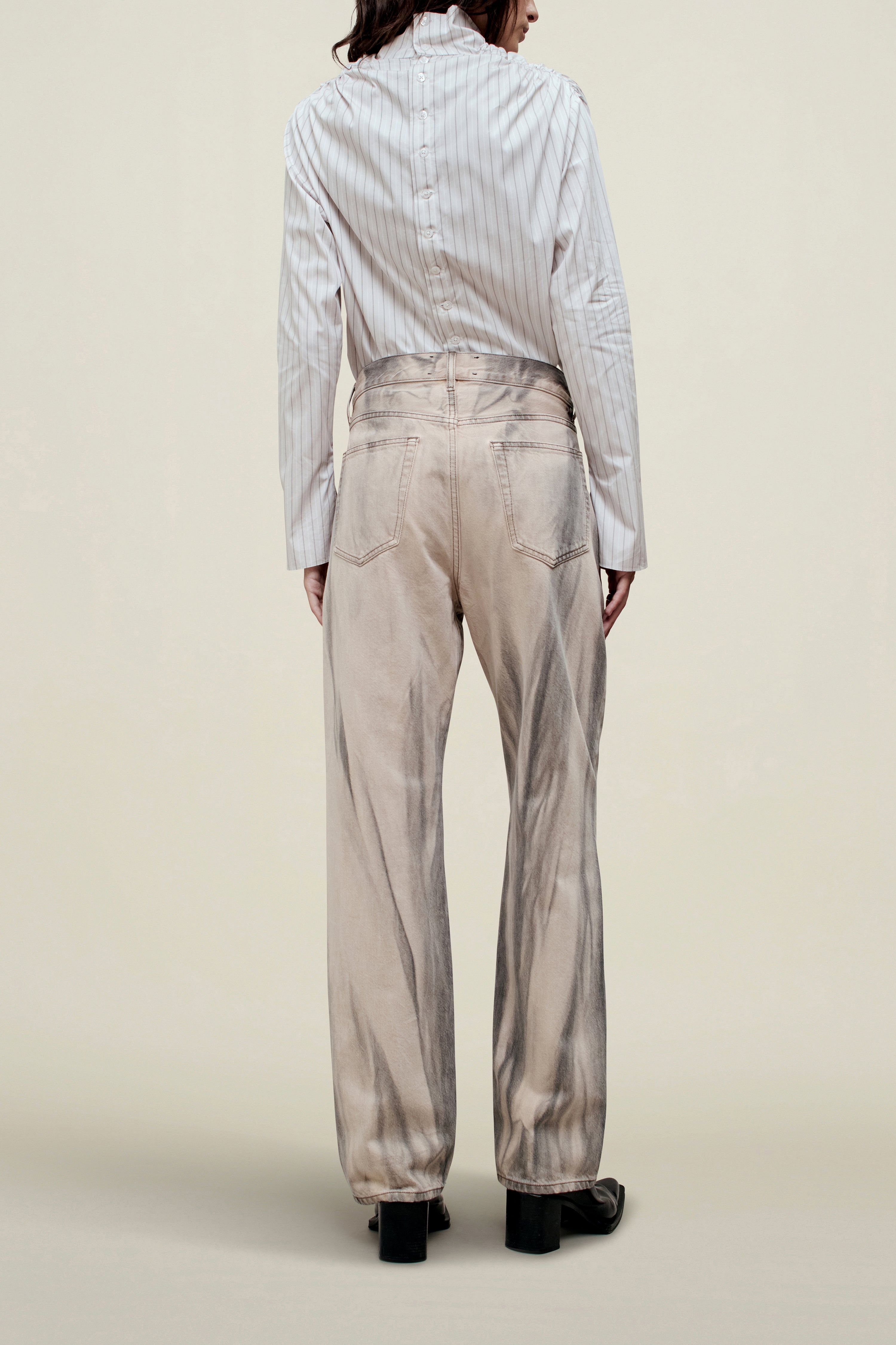 Gabby Tapered Jean in Cotton Denim