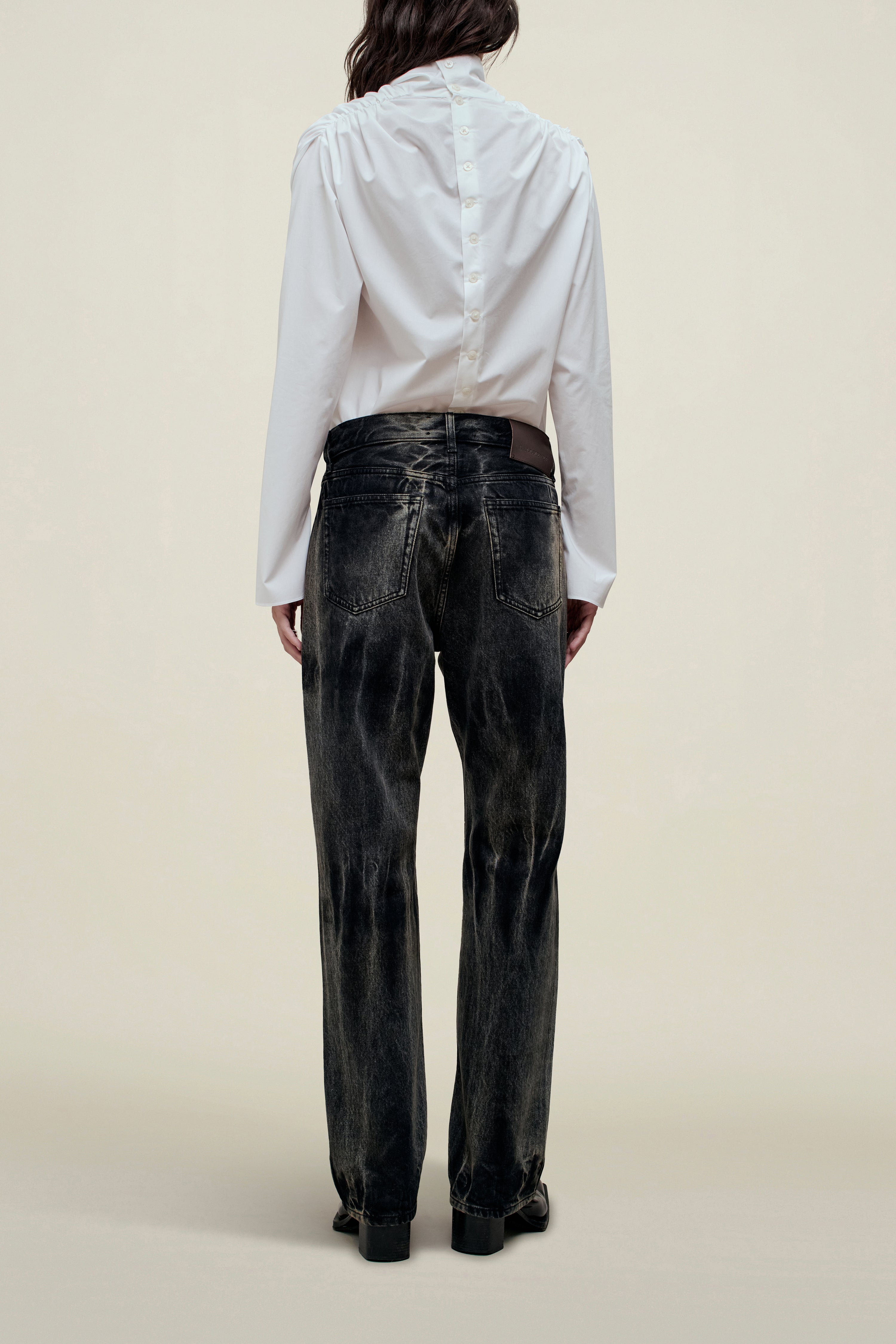 Gabby Tapered Jean in Cotton Denim