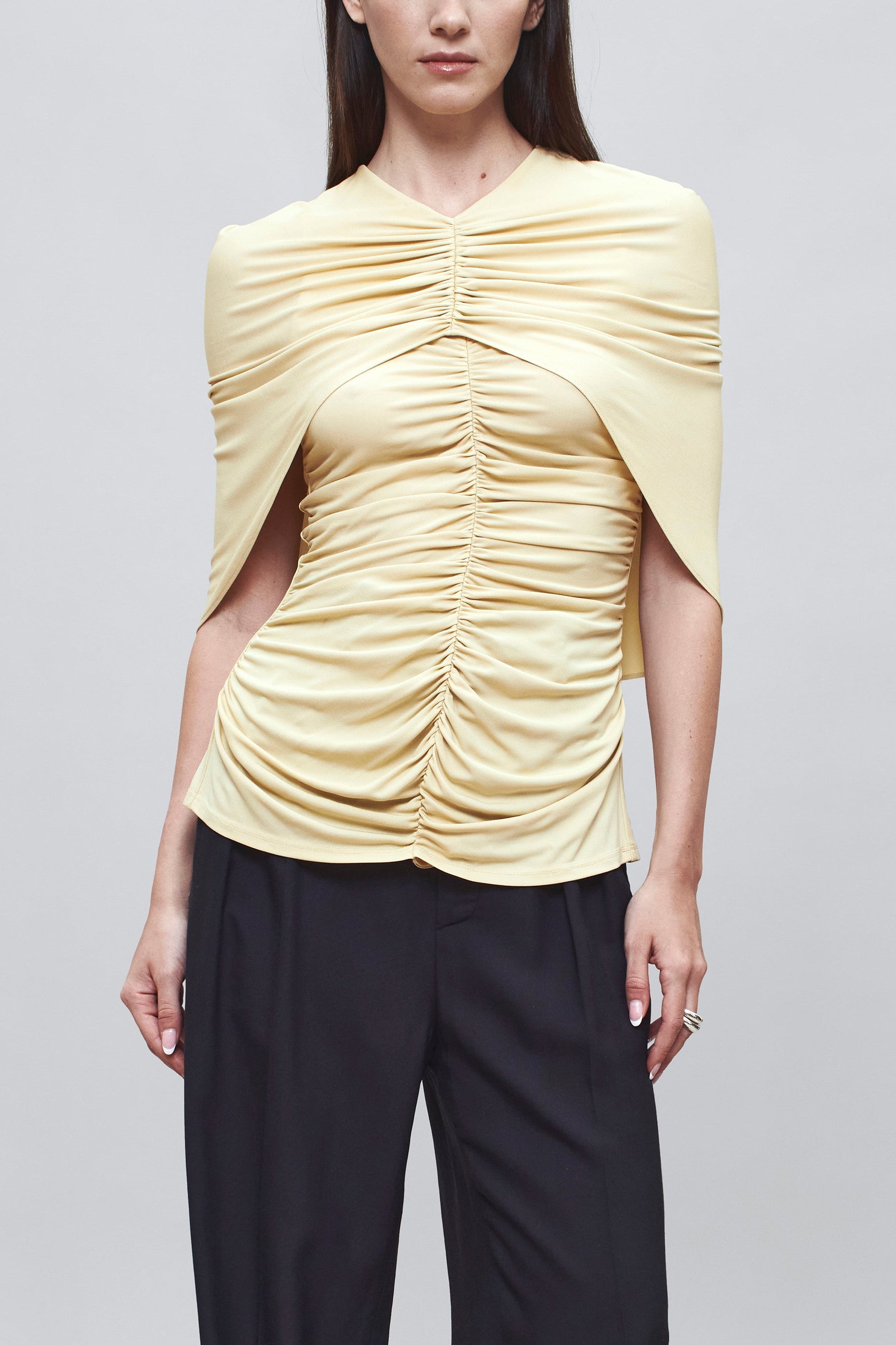 Emme Cape Top in Matte Jersey