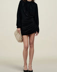 Rickie Ruched Mini Dress in Matte Jersey