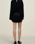 Rickie Ruched Mini Dress in Matte Jersey