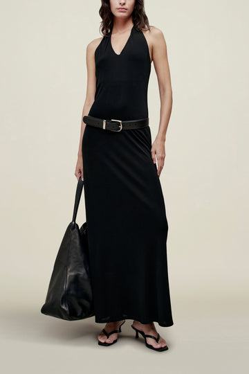Bridgette Halter Dress in Matte Jersey