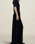 Matilda Cape Gown in Matte Jersey