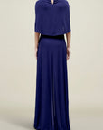 Matilda Cape Gown in Matte Jersey
