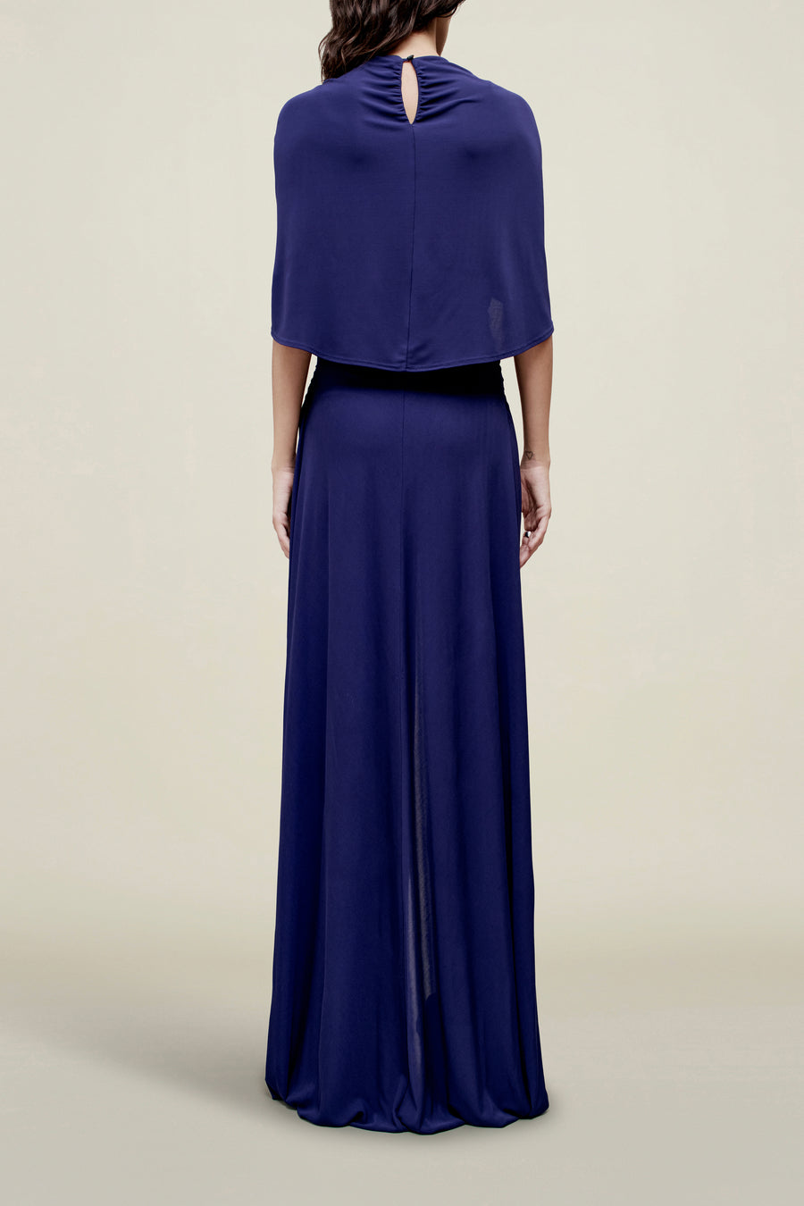 Matilda Cape Gown in Matte Jersey