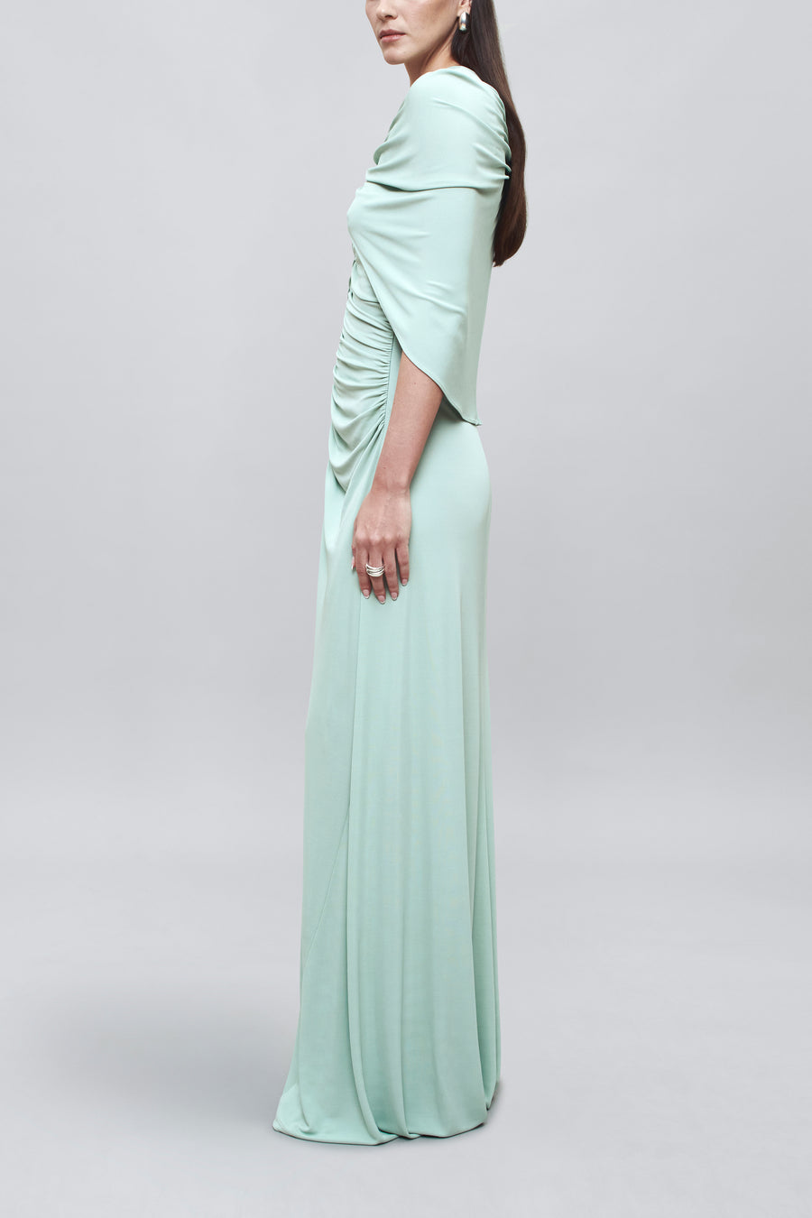 Matilda Cape Gown in Matte Jersey S