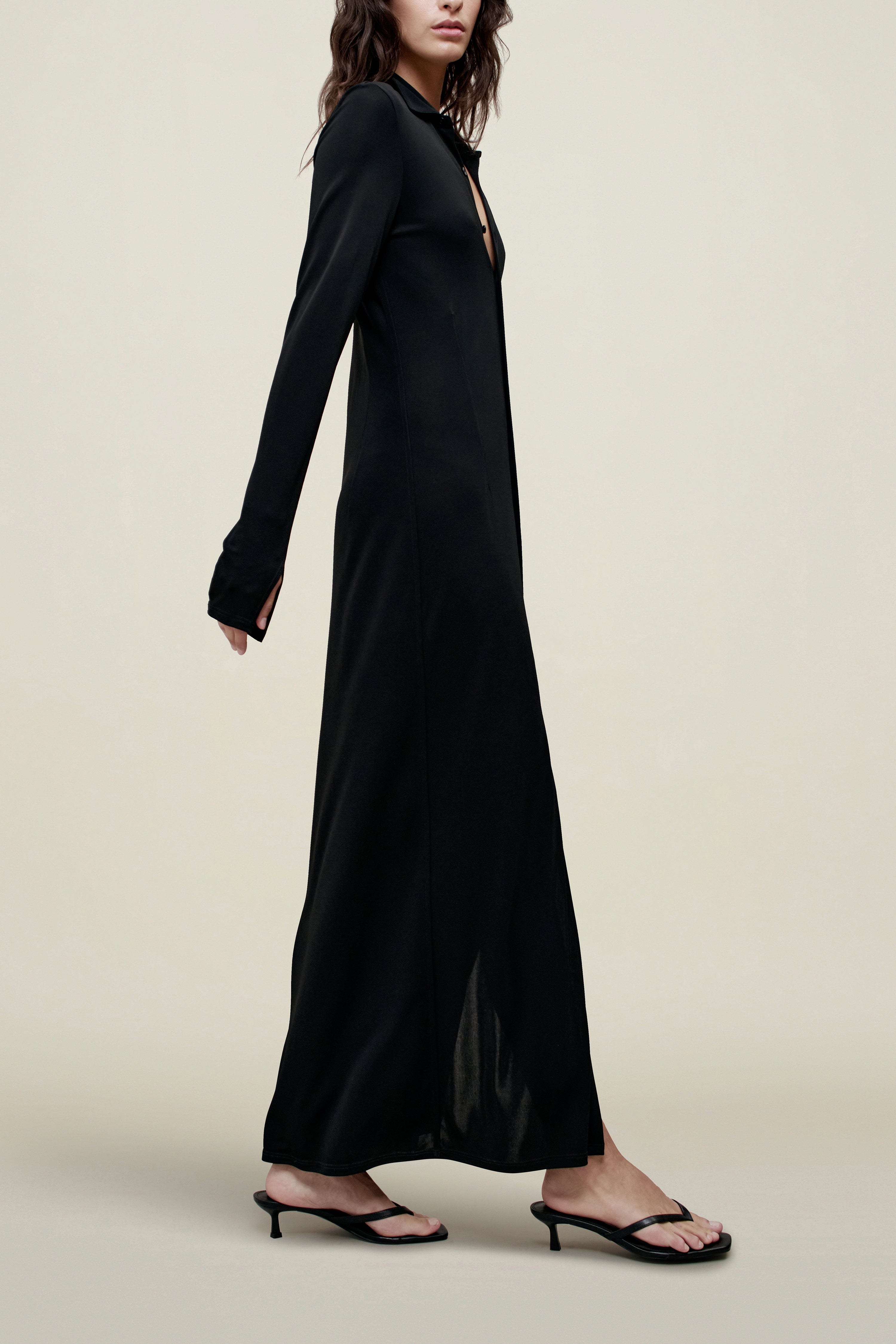 Leyla Shirtdress in Matte Jersey