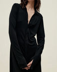Leyla Shirtdress in Matte Jersey